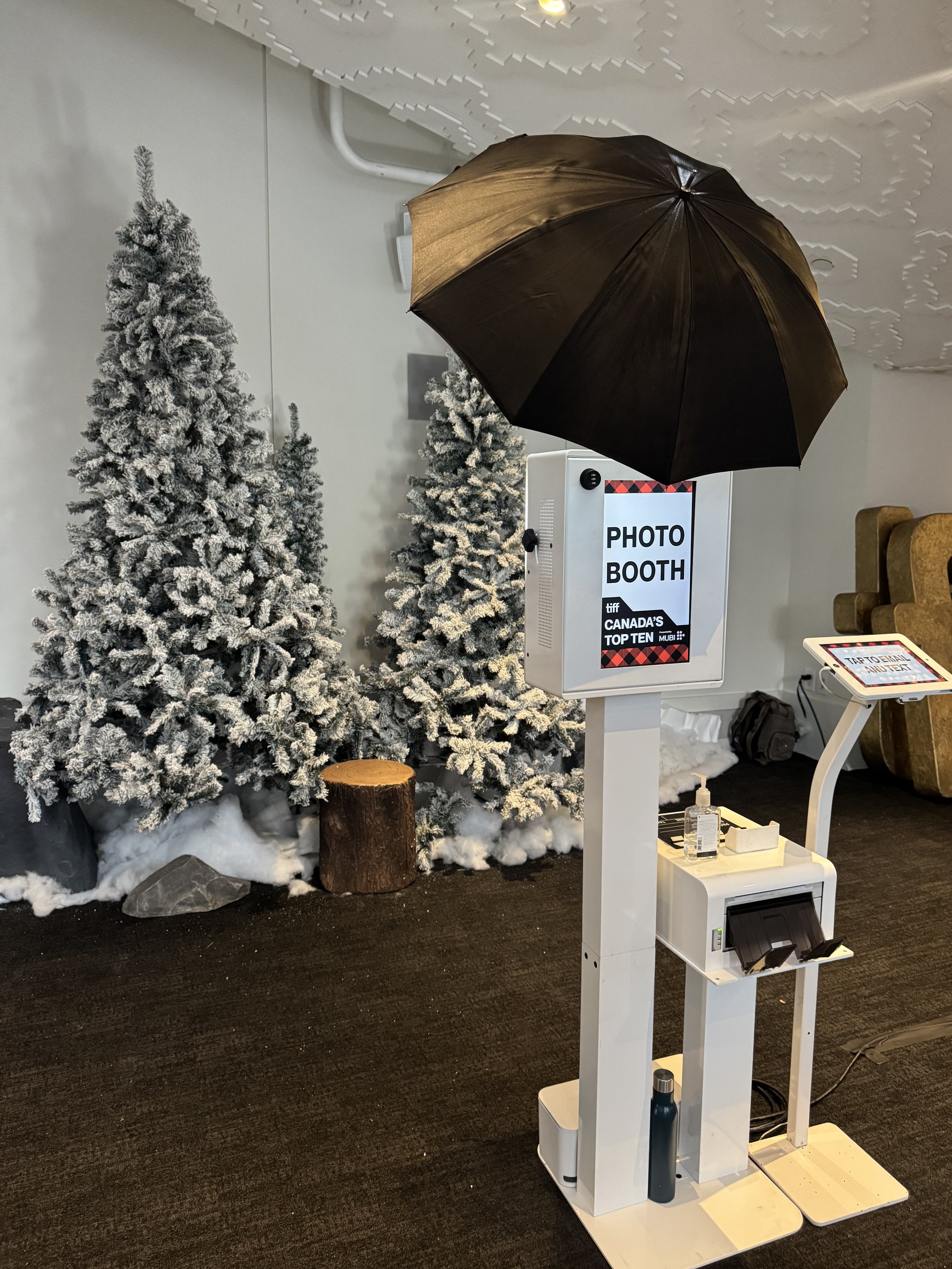 corporate winter photo booth