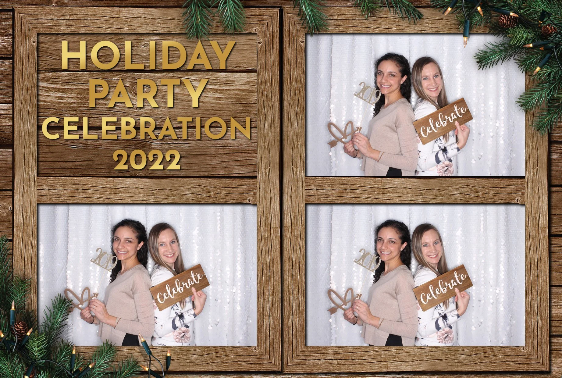 Rustic Holiday Photo Booth print
