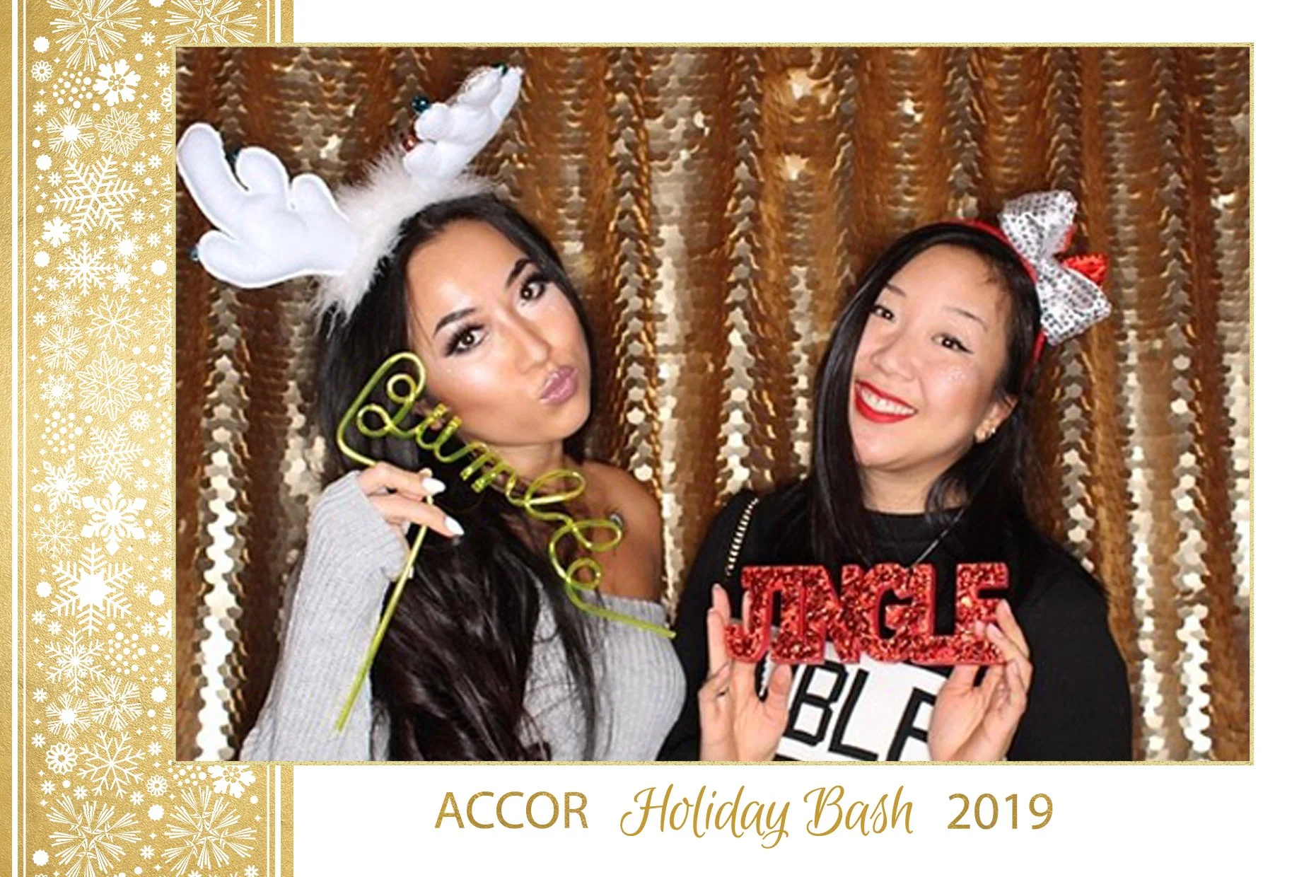 Gold Shimmer Photo Booth Print Design