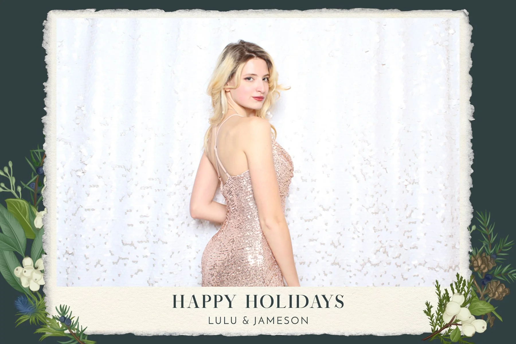 Juniper Holiday Photo booth print
