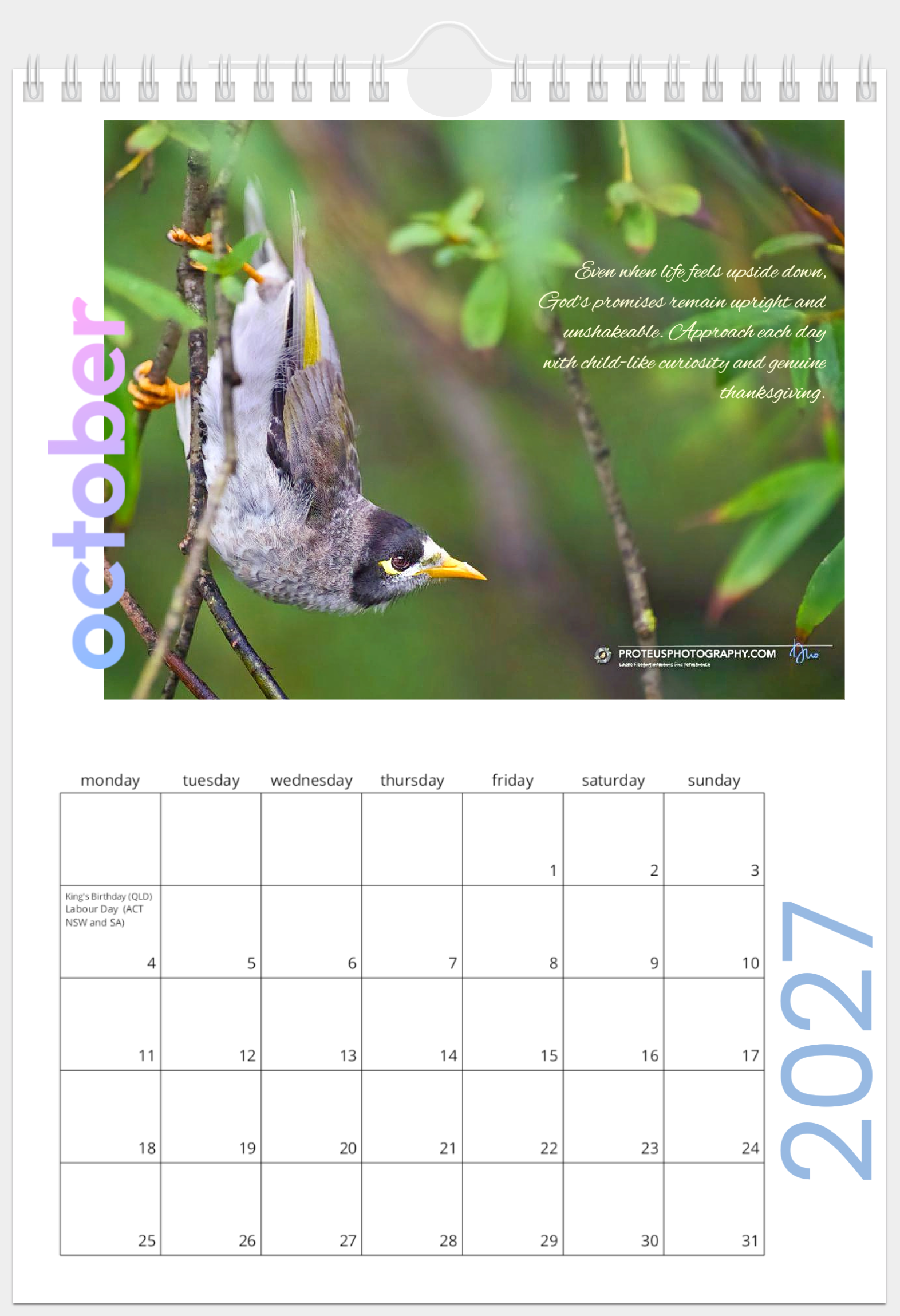 Oct  Calendar