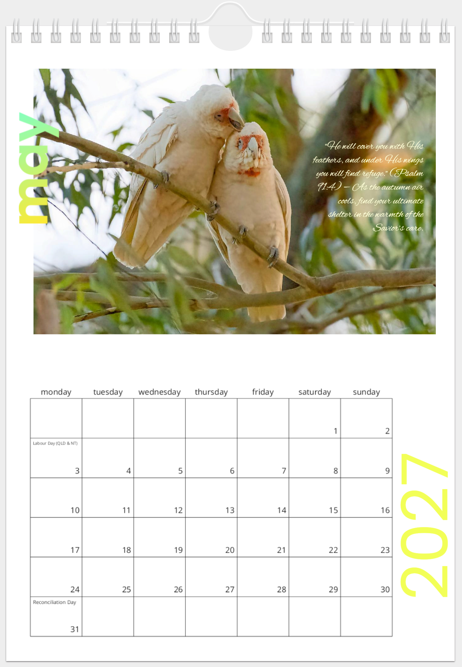 May Calendar
