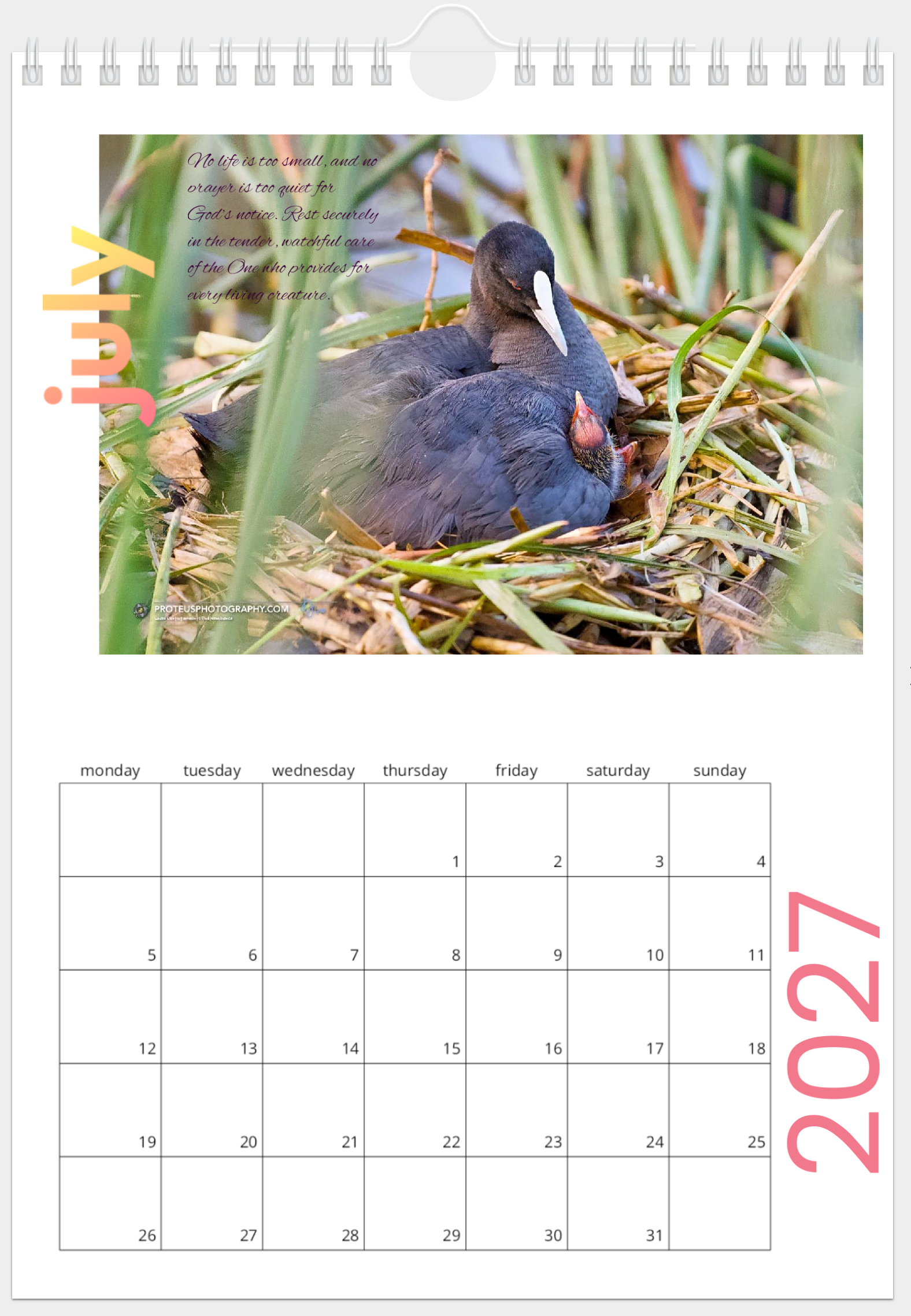 Jul Calendar