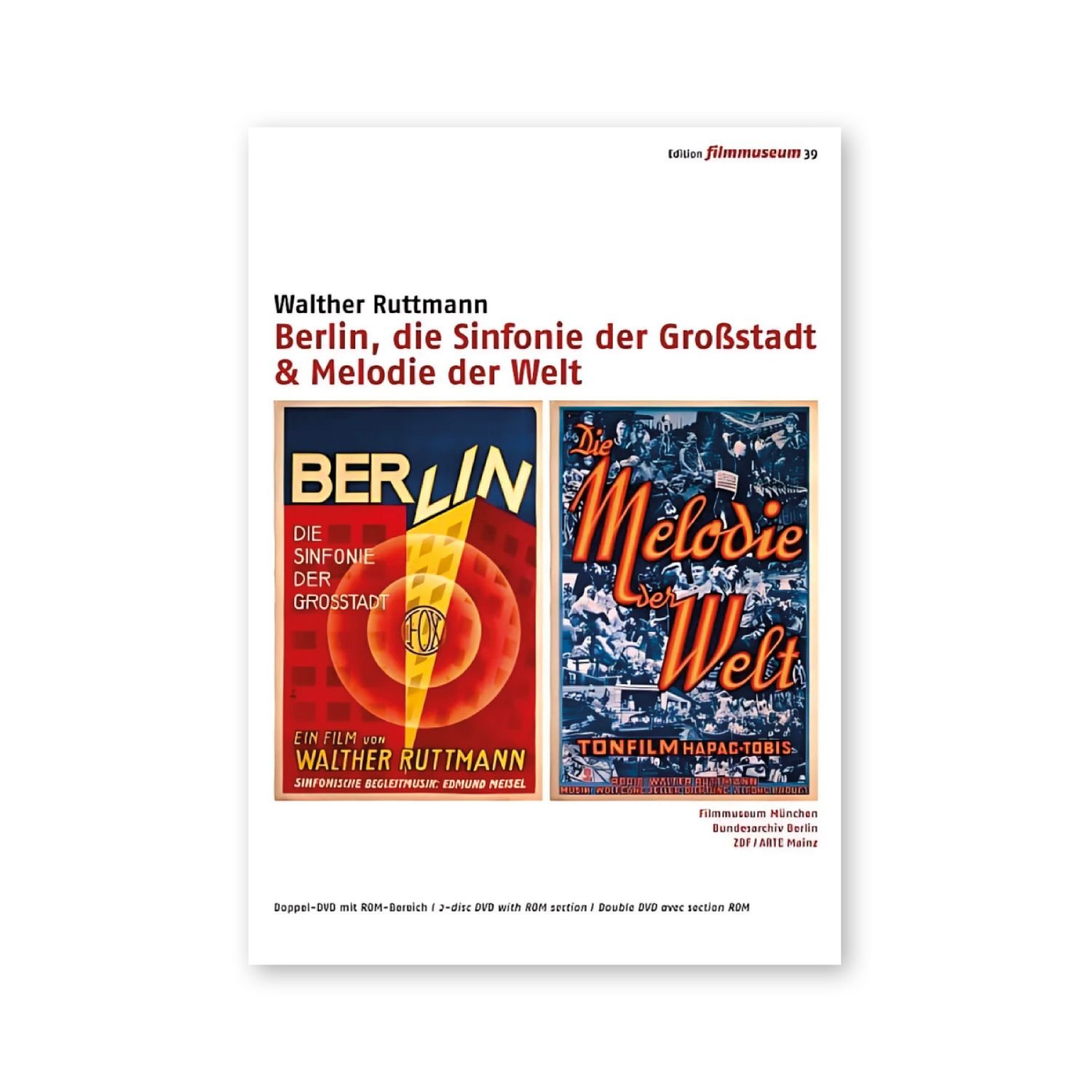 Walther Ruttman — Berlin, die Sinfonie der Großstadt & Melodie der Welt ...