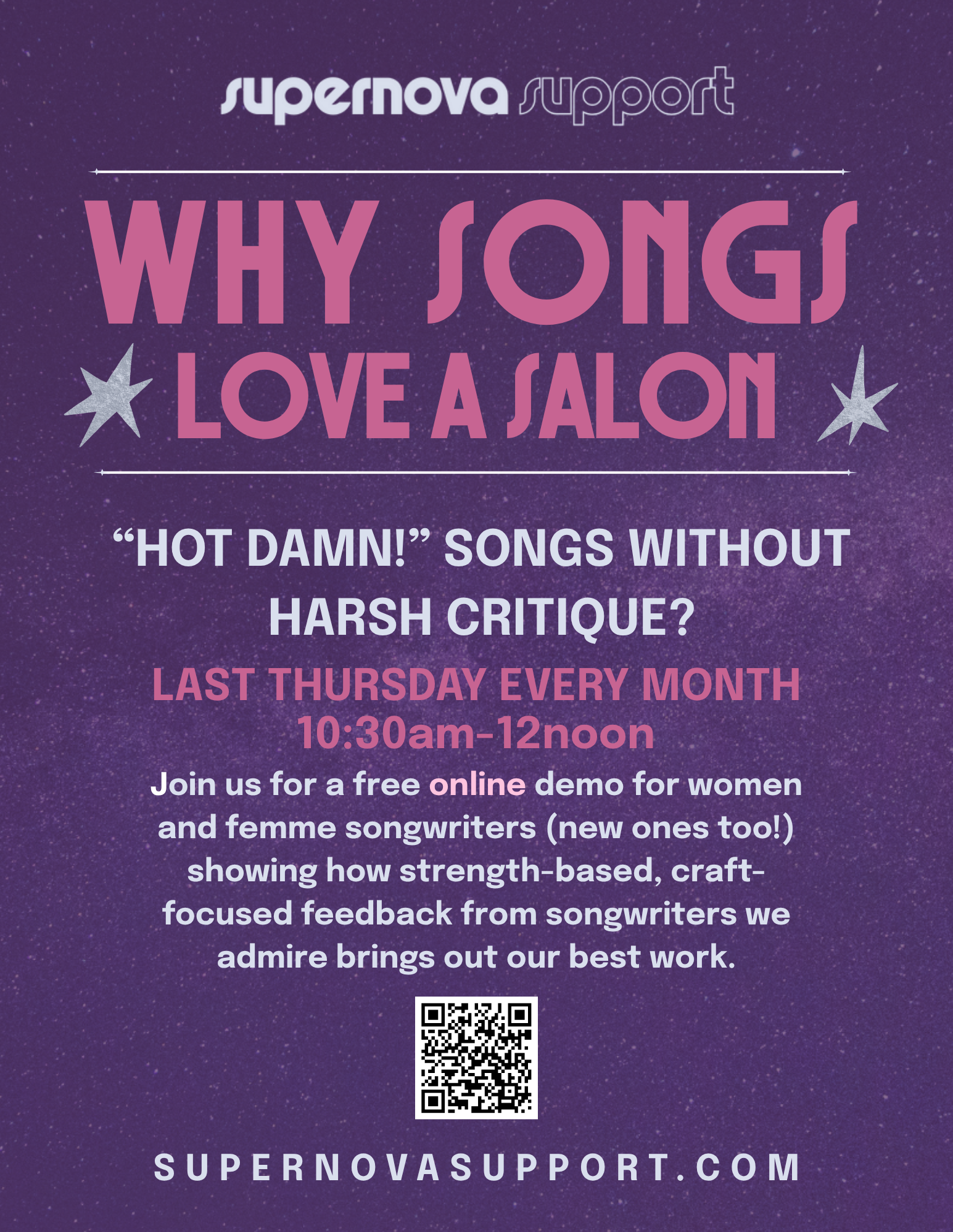 why songs love a salon (FRee salon!)