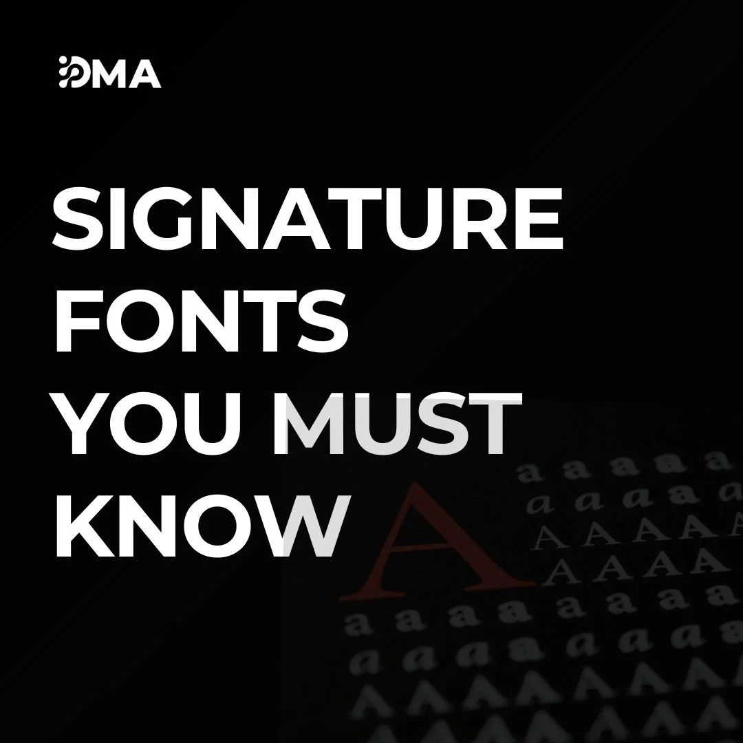 Fonts play a crucial role in branding and communication, and mastering signature fonts opens up endless creative possibilities! 💡 Let's explore why understanding these fonts is a game-changer:

🔍 Signature fonts add a personal touch to your brandin