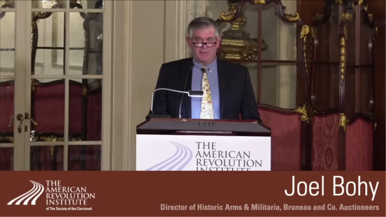 Joel Bohy at The Archaeology of the American Revolution panel discussion.