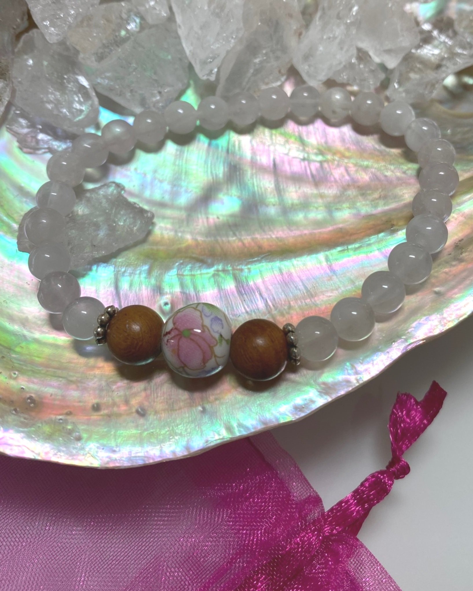 Bracelet Fleur Rose