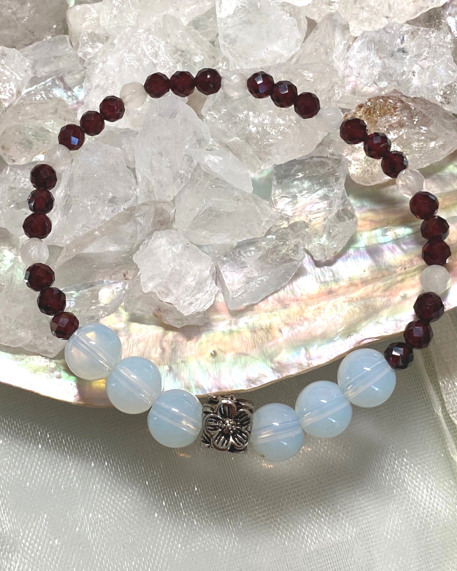Bracelet Fleur Opale