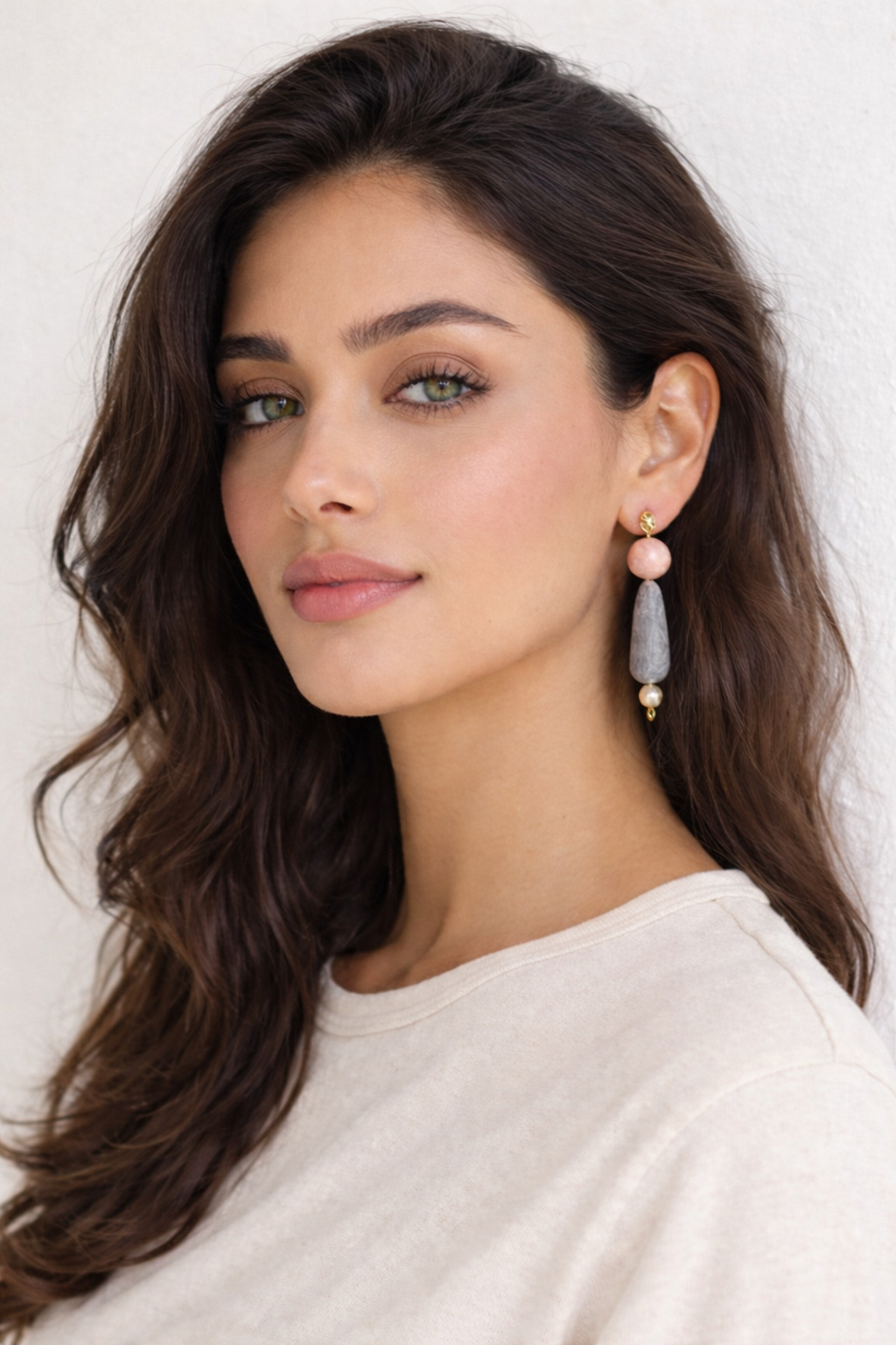 SS22,2collection, the lollipop, Polymer clay,fresh water pearl ,drop earrings , statement earrings , arch geometric earrings , gifts for her