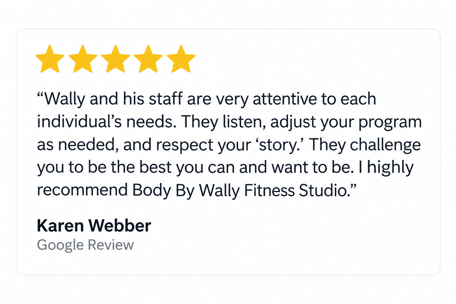 Click for More Google Reviews