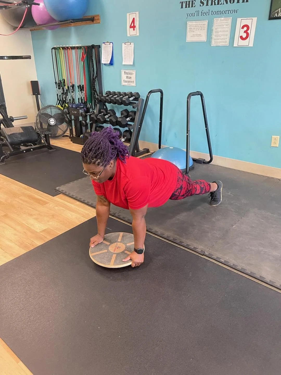 WOBBLE BOARD PUSH-UPS— A CHALLENGE FOR OUR VERY FIT