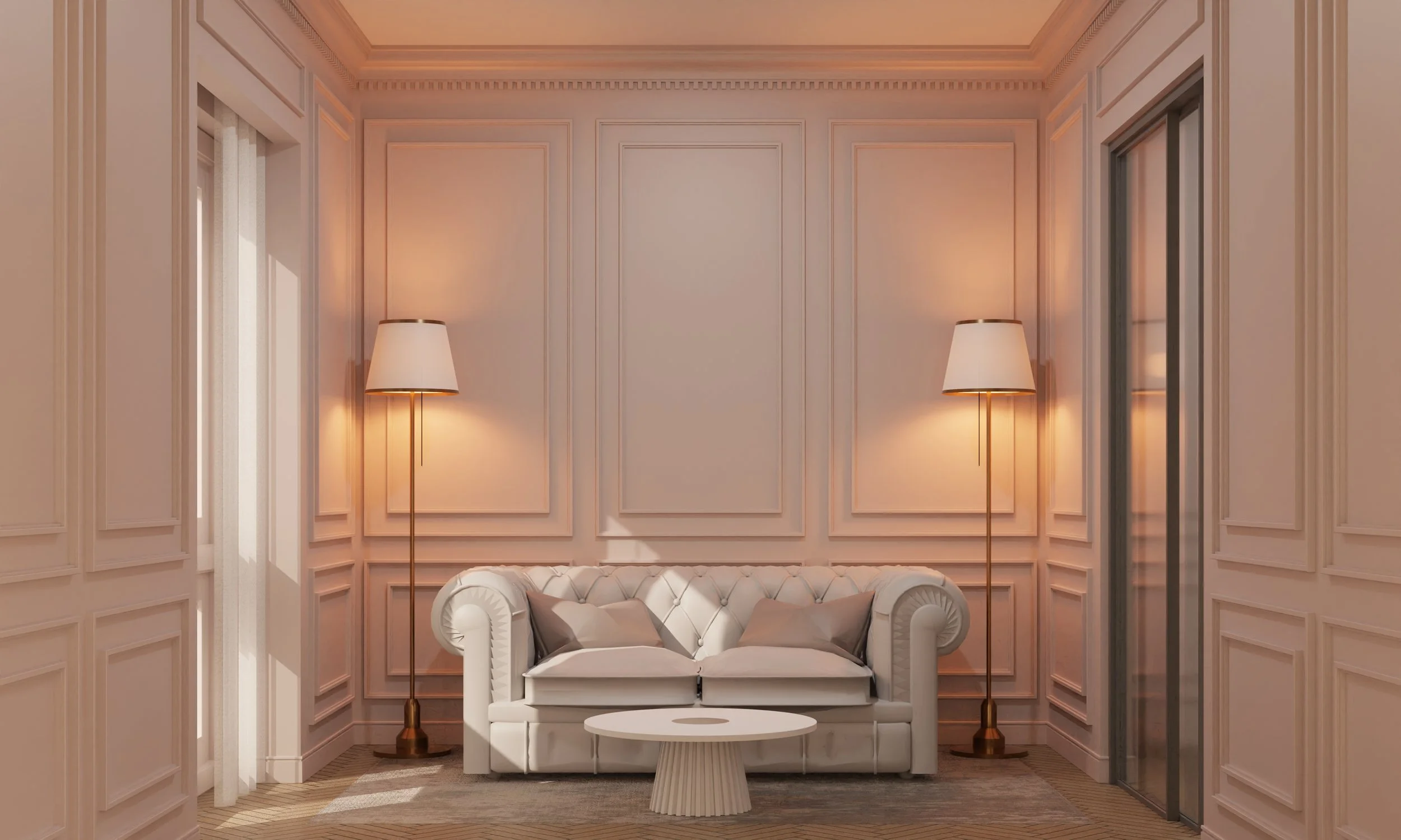 3d rendering classic interior