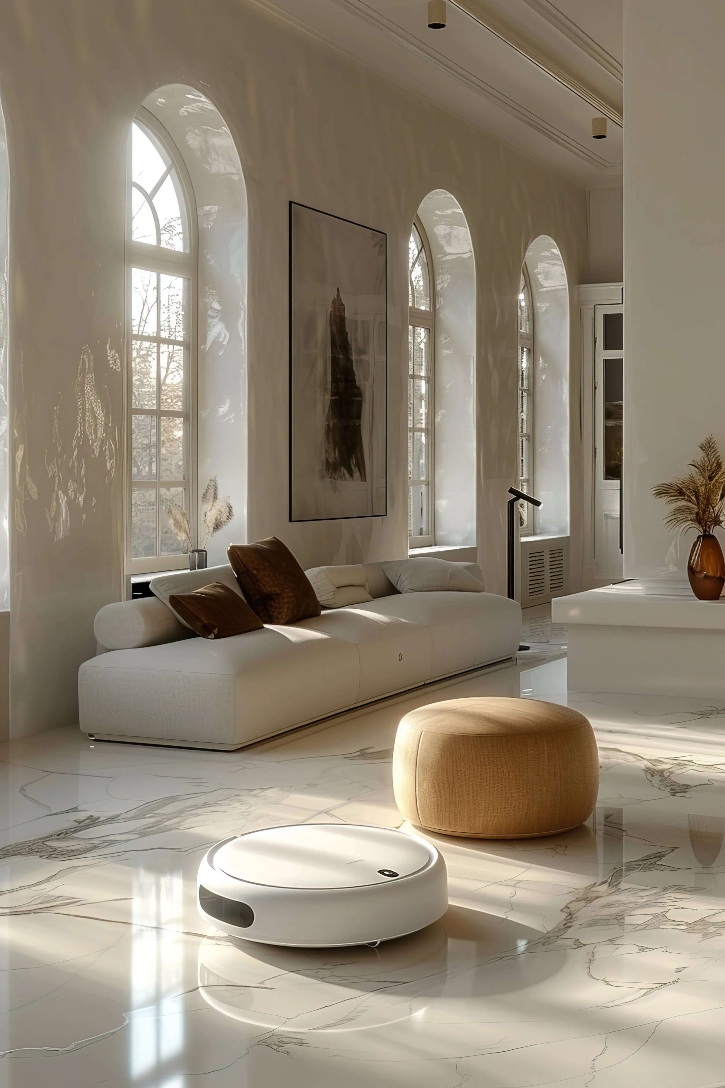 neon robot vacuum cleaner