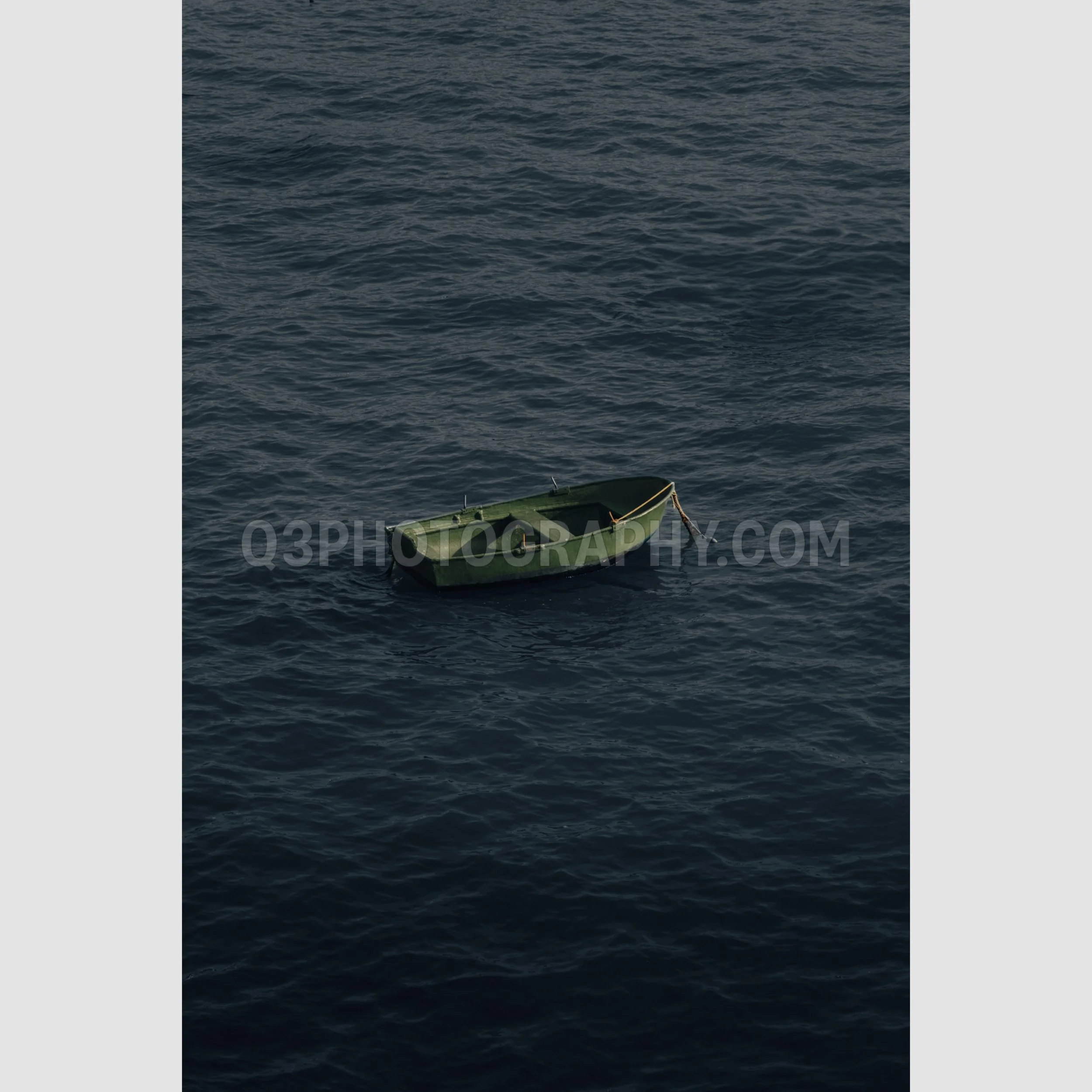 Lone Green Boat - Cadíz, Spain