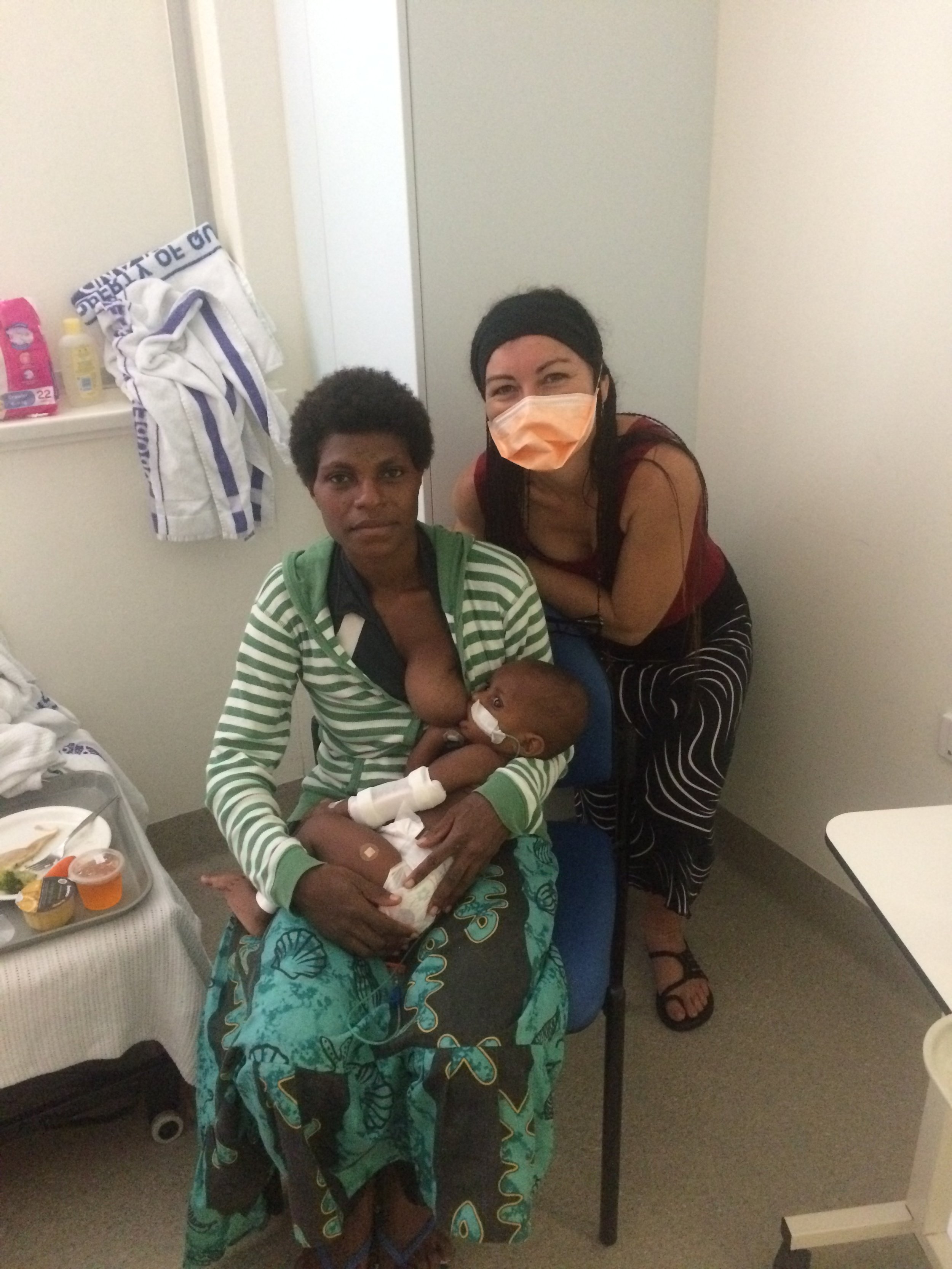 Supporting a mother and her baby who was very unwell with an infection.