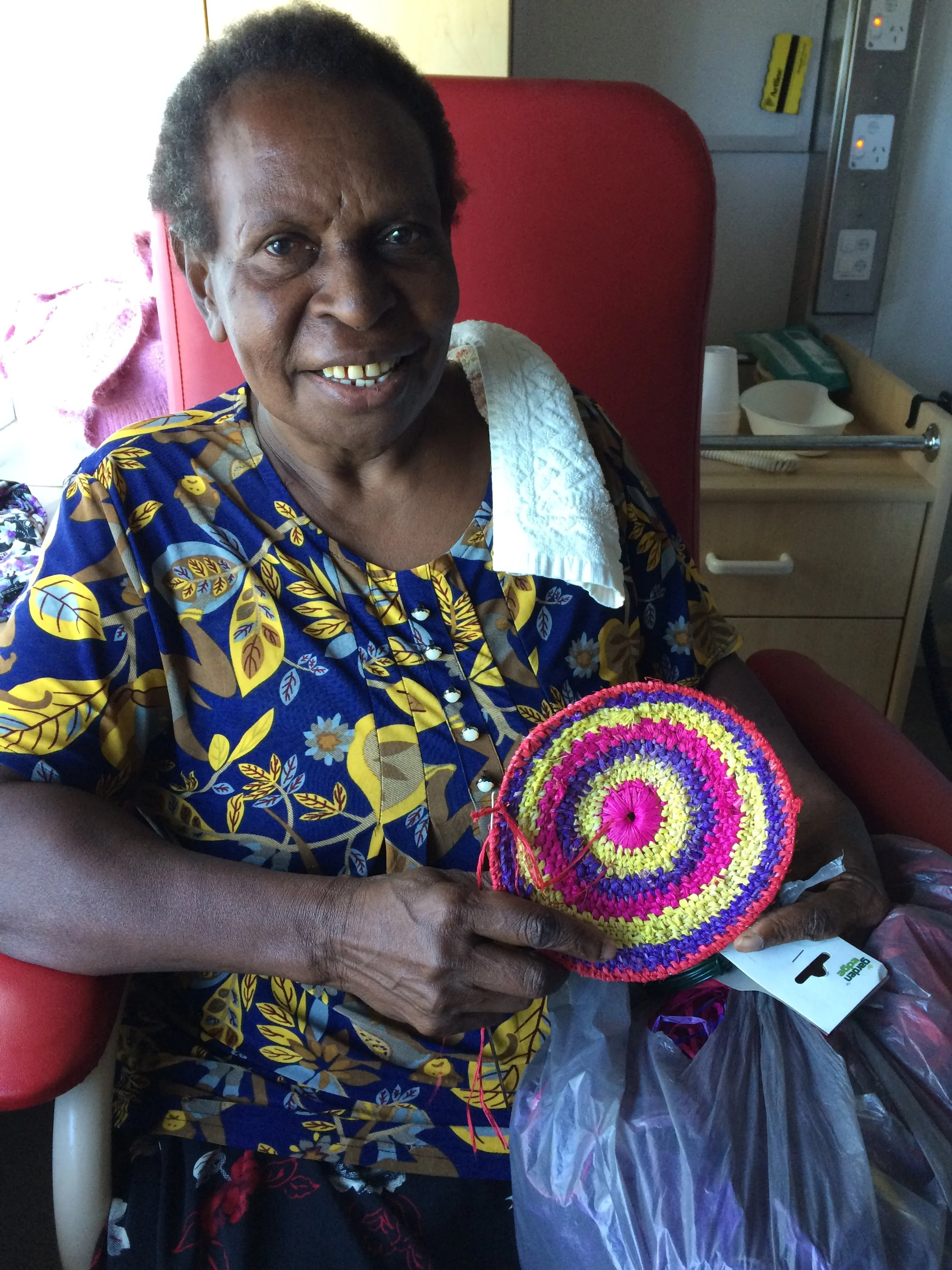 Gulagbi sourced materials for patients visiting from PNG so they could continue their cultural practices,i supporting their mental and emotional wellbeing. 