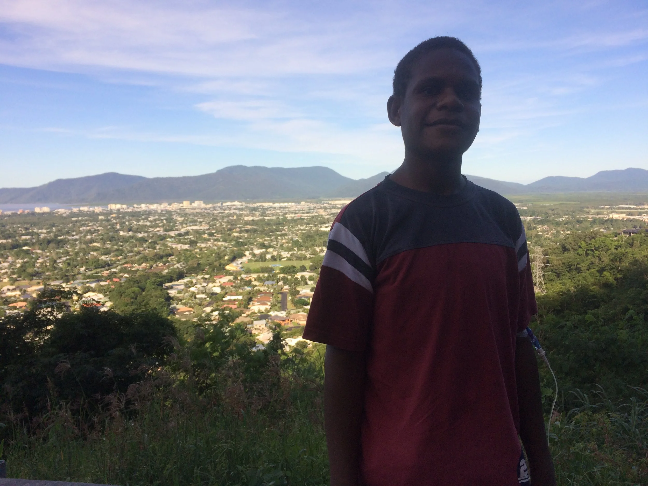 Taking a drive to the lookout to see the view of where we live. 