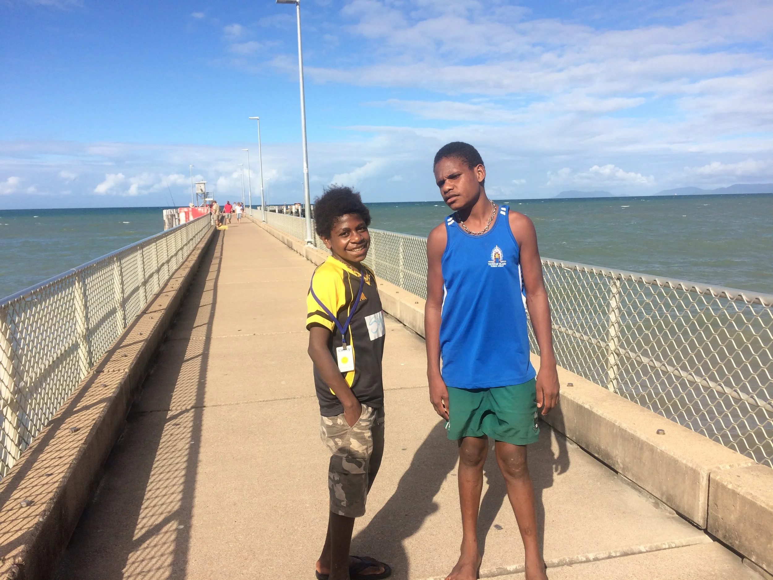 Going fishing for the day. One of the boys had a life-threatening illness and the other had a life-threatening infection. 