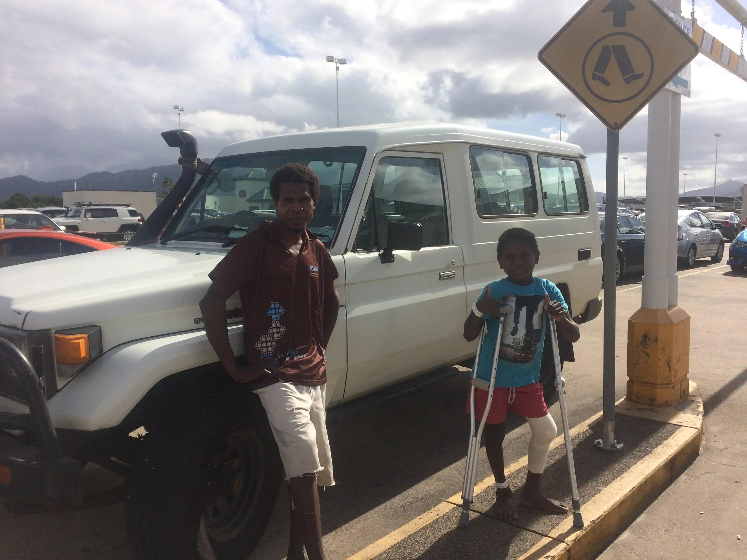 About to leave town for a day's outing.