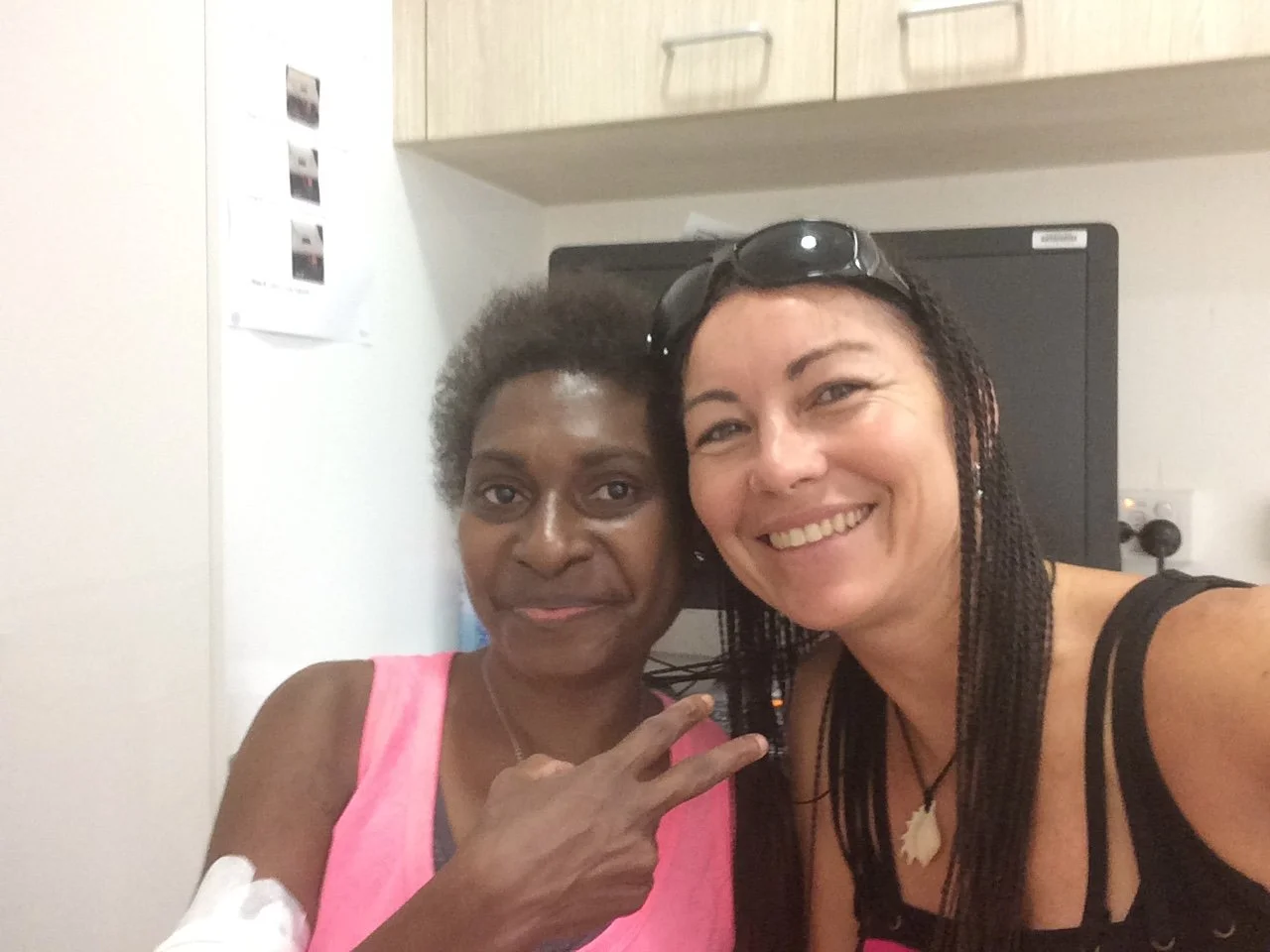 Supporting an amazing young woman during some tests and procedures. She has a medical condition that is life threatening without medical care. 