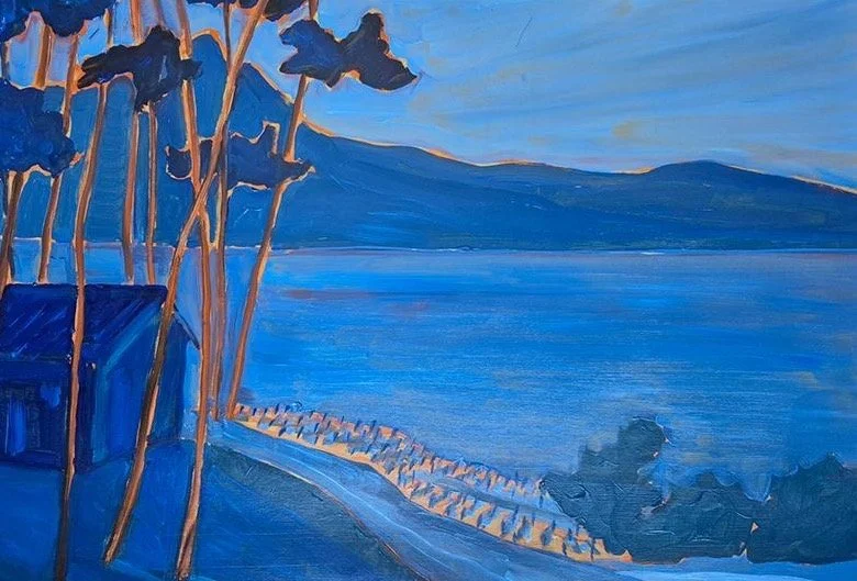 Peinture à l'huile par l'artiste peintre Anton du Coteau de la Chambotte