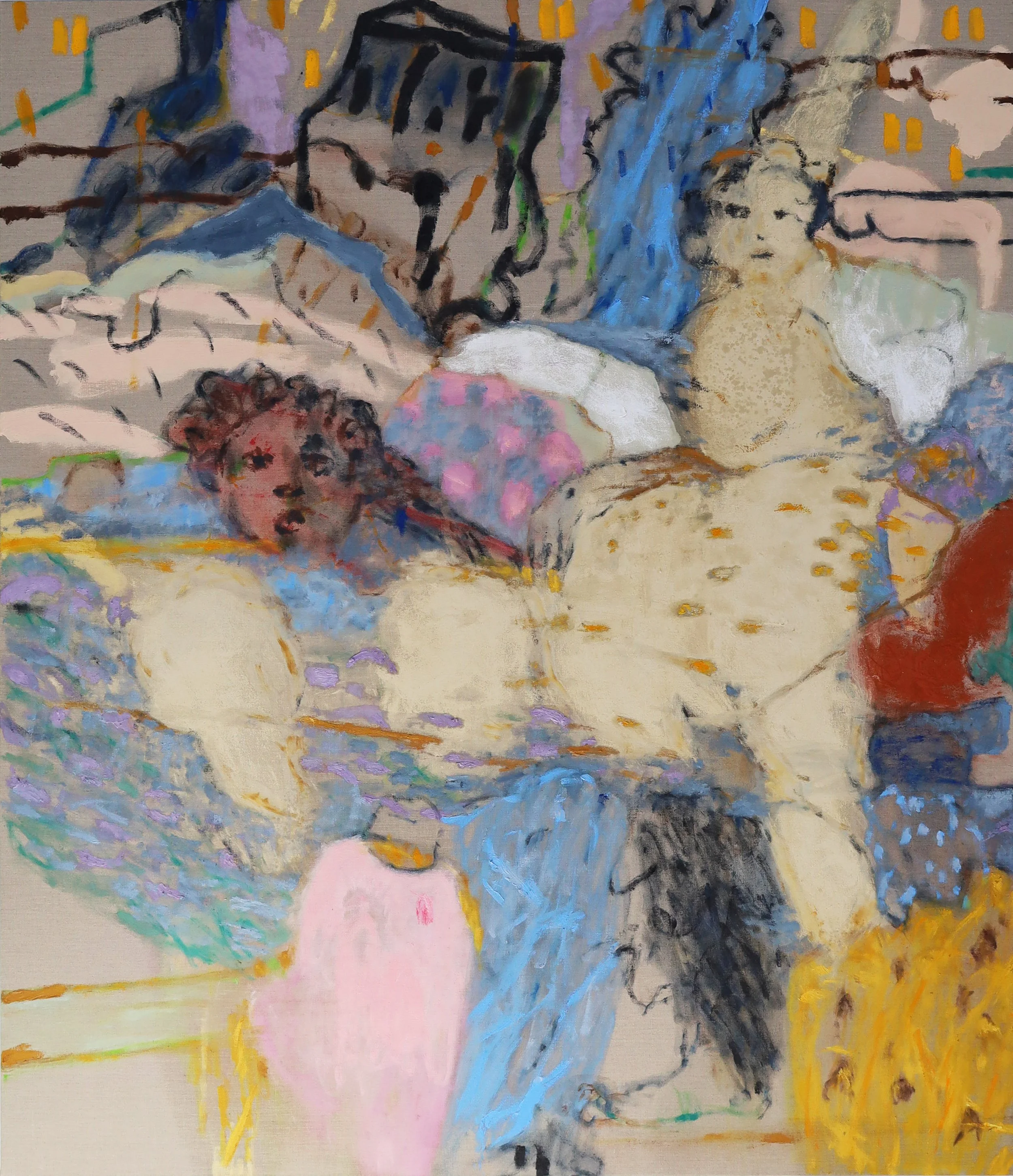 Padua II; oil, acrylic and pigments on linen, 130cm x 150cm