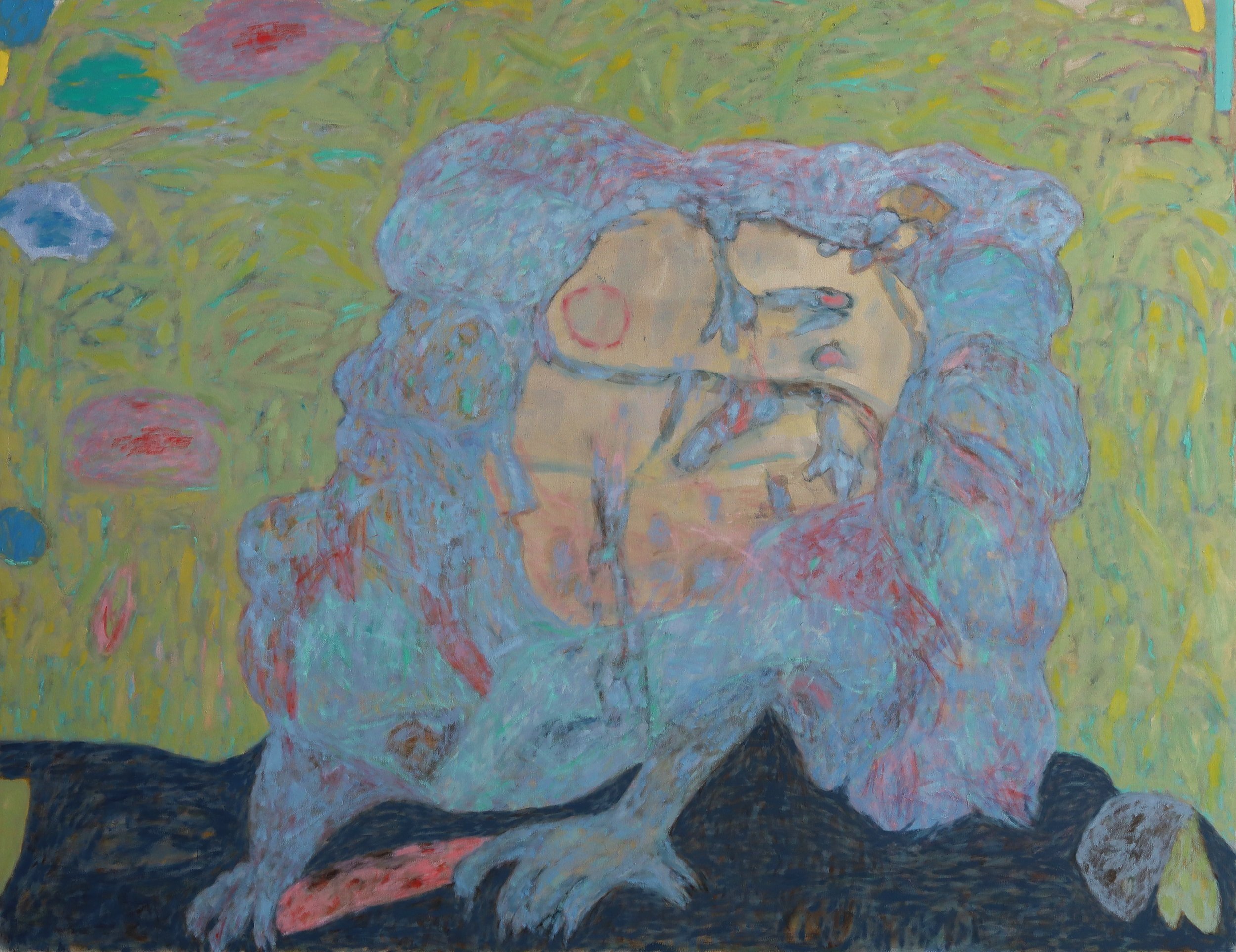 Bouffant Buffoon Devil, 220cm x 170cm, oil on canvas