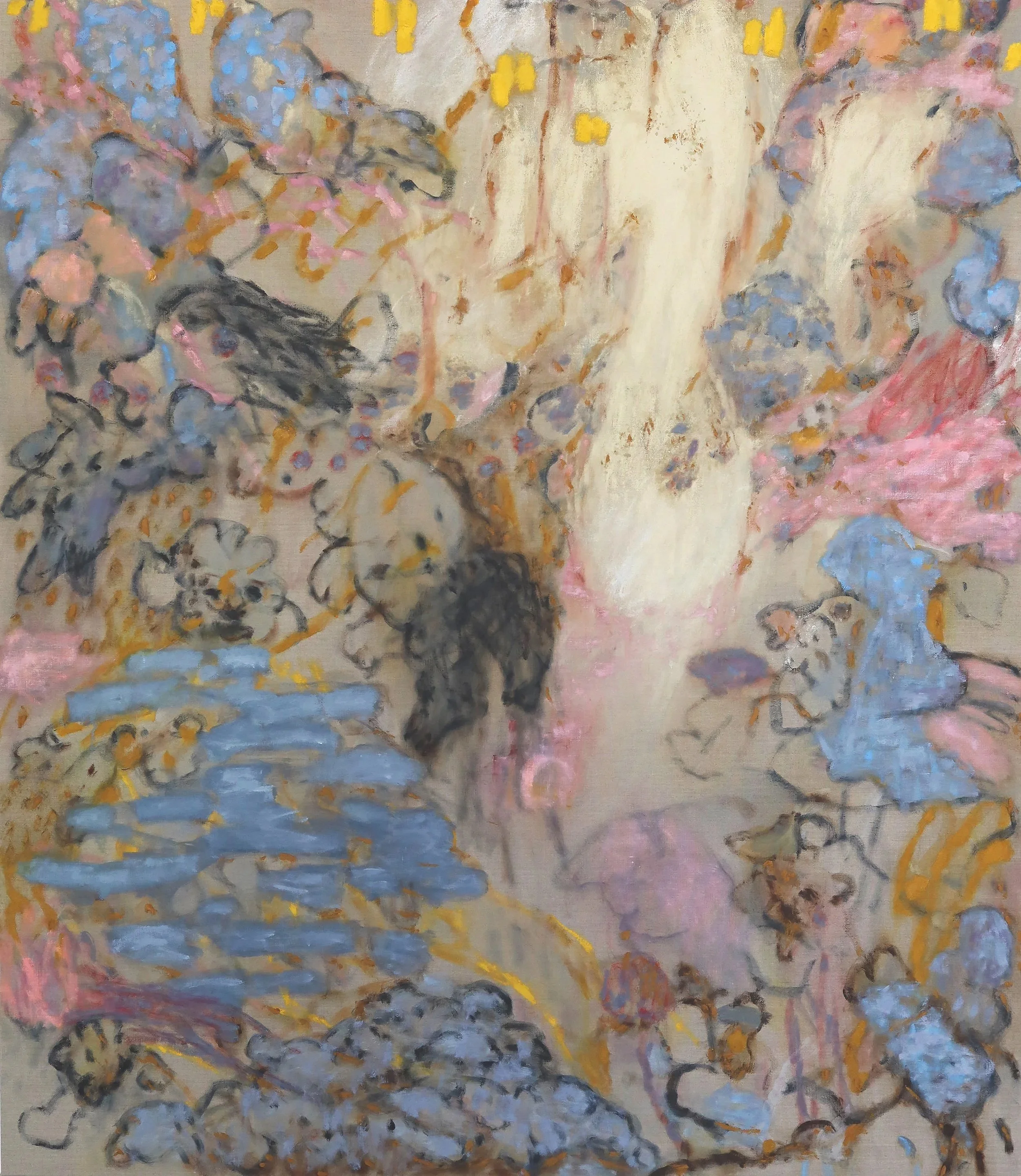 On Padua IV, oil, acrylic and pigments on linen, 130cm X 150cm
