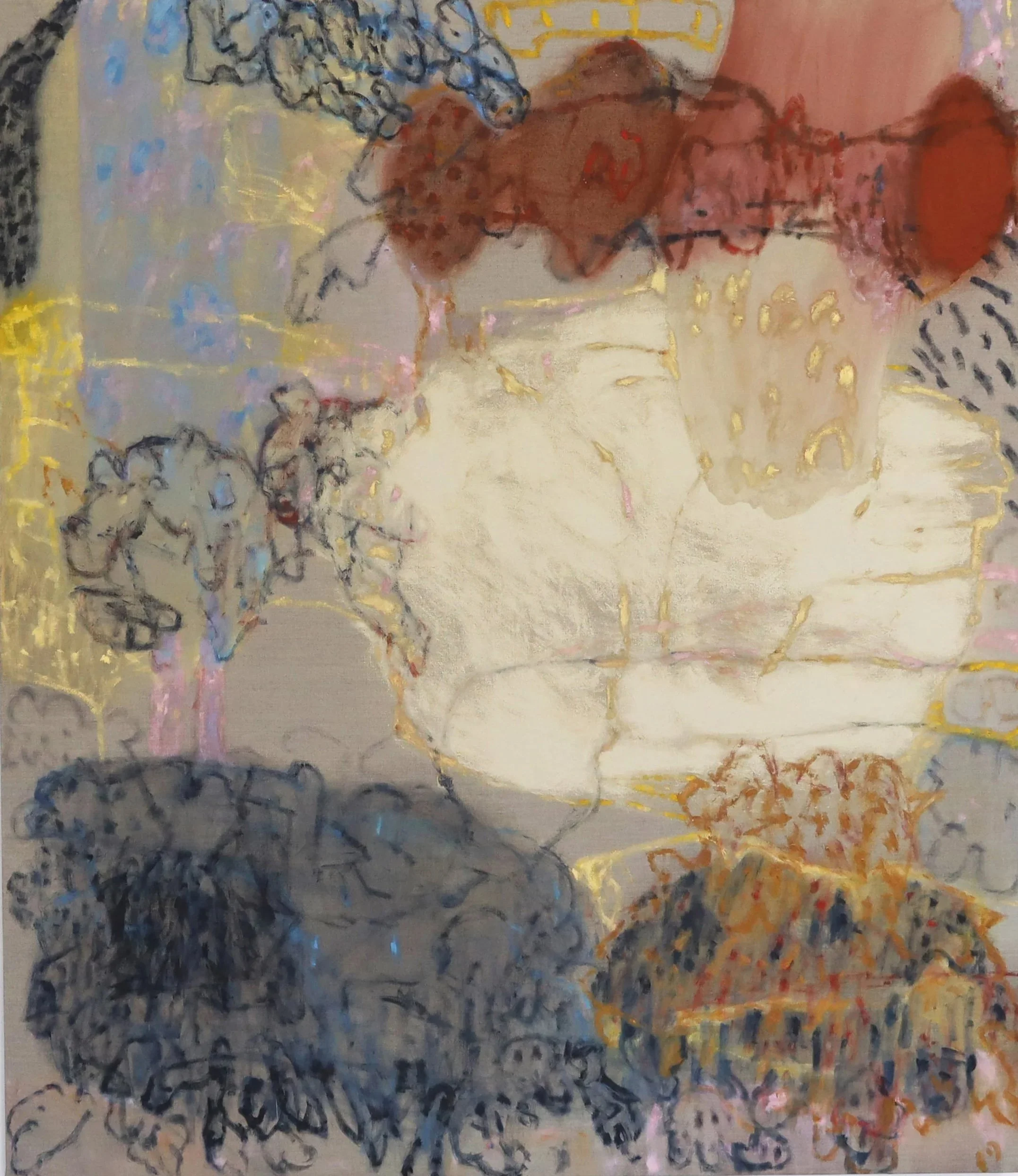Padua V, oil, acrylic and pigments on linen, 130cm x 150cm