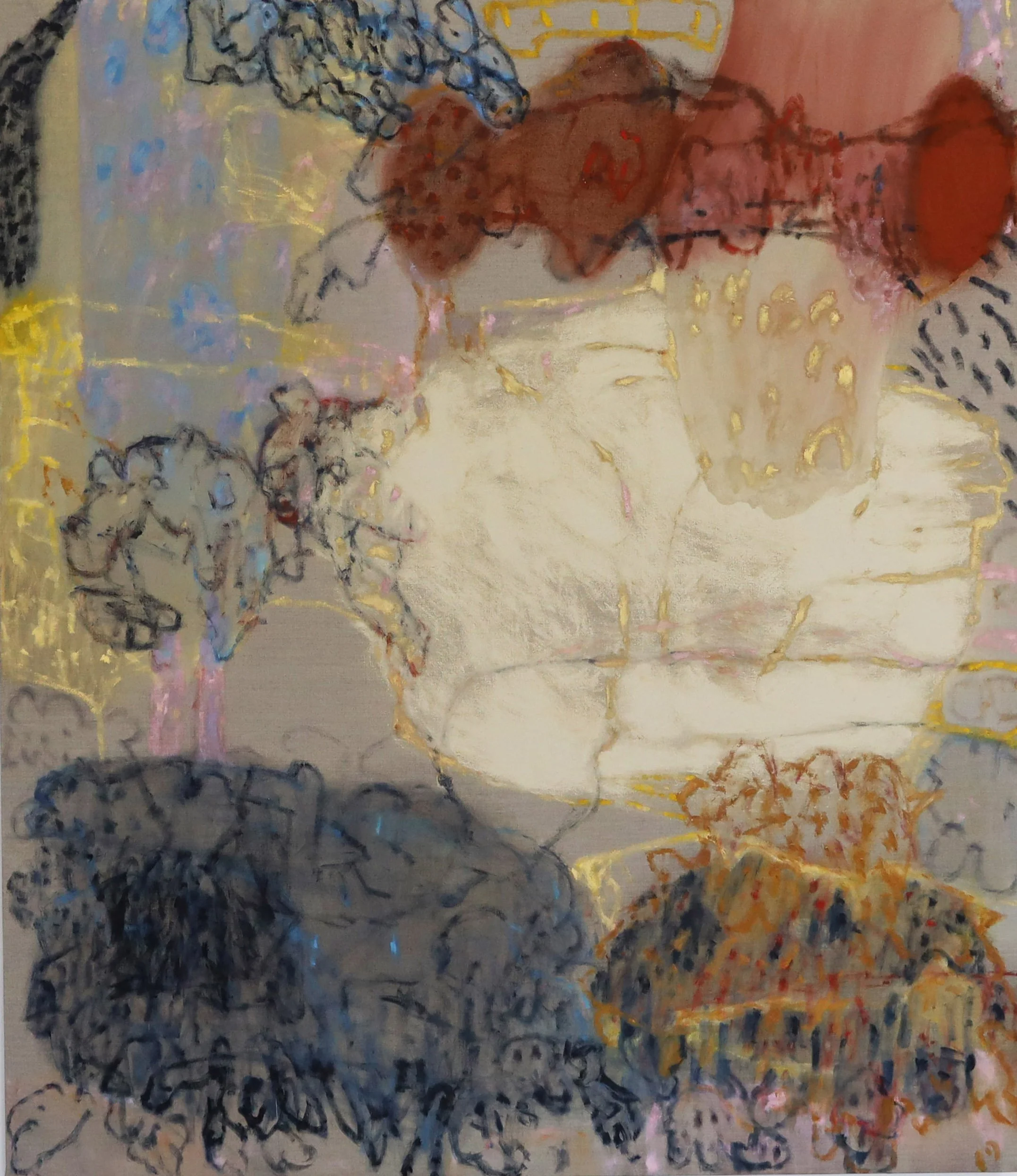 Padua V, oil, acrylic and pigments on linen, 130cm x 150cm