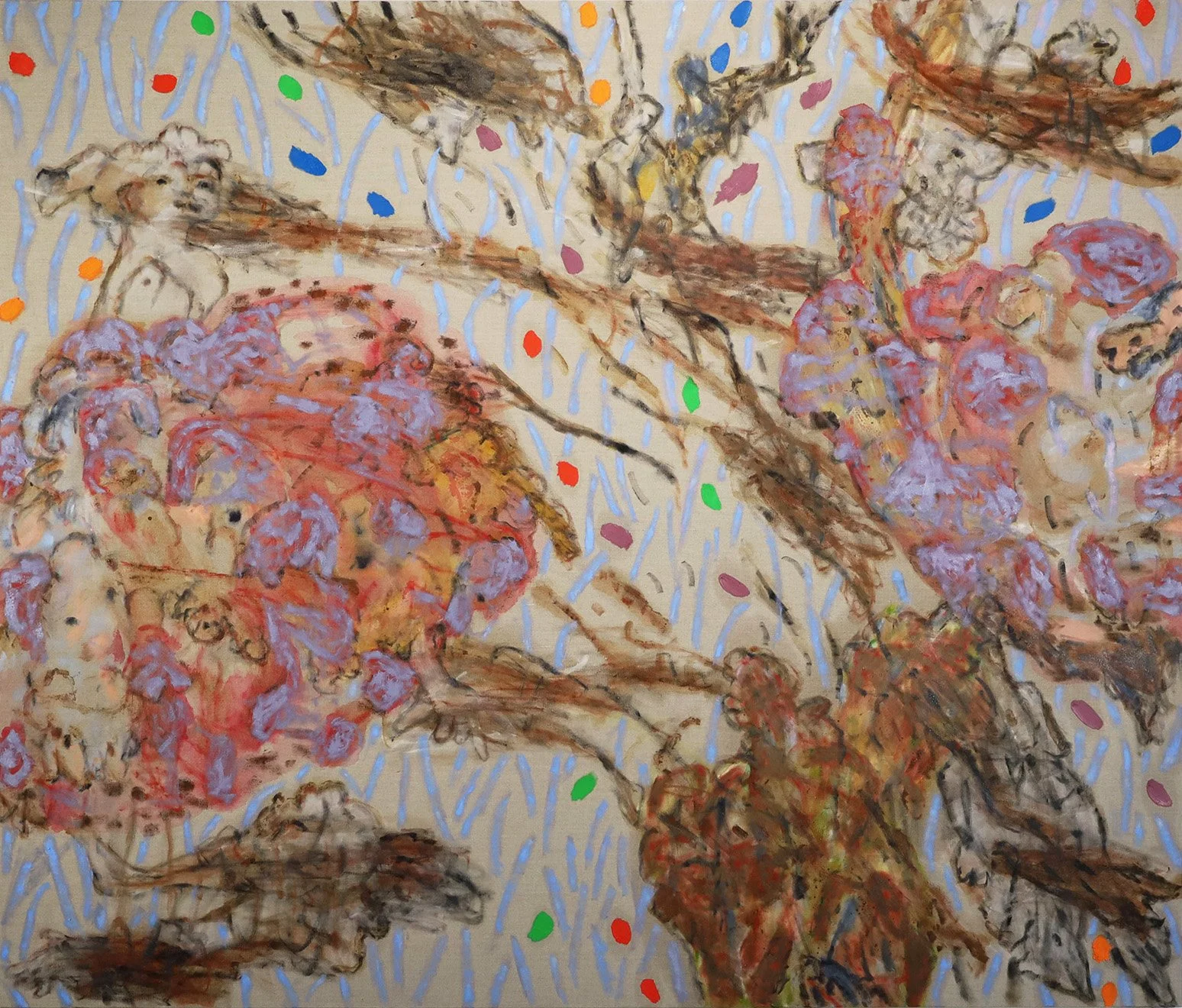 The Shewings, oil on linen, 200cm x 170cm (holding image)