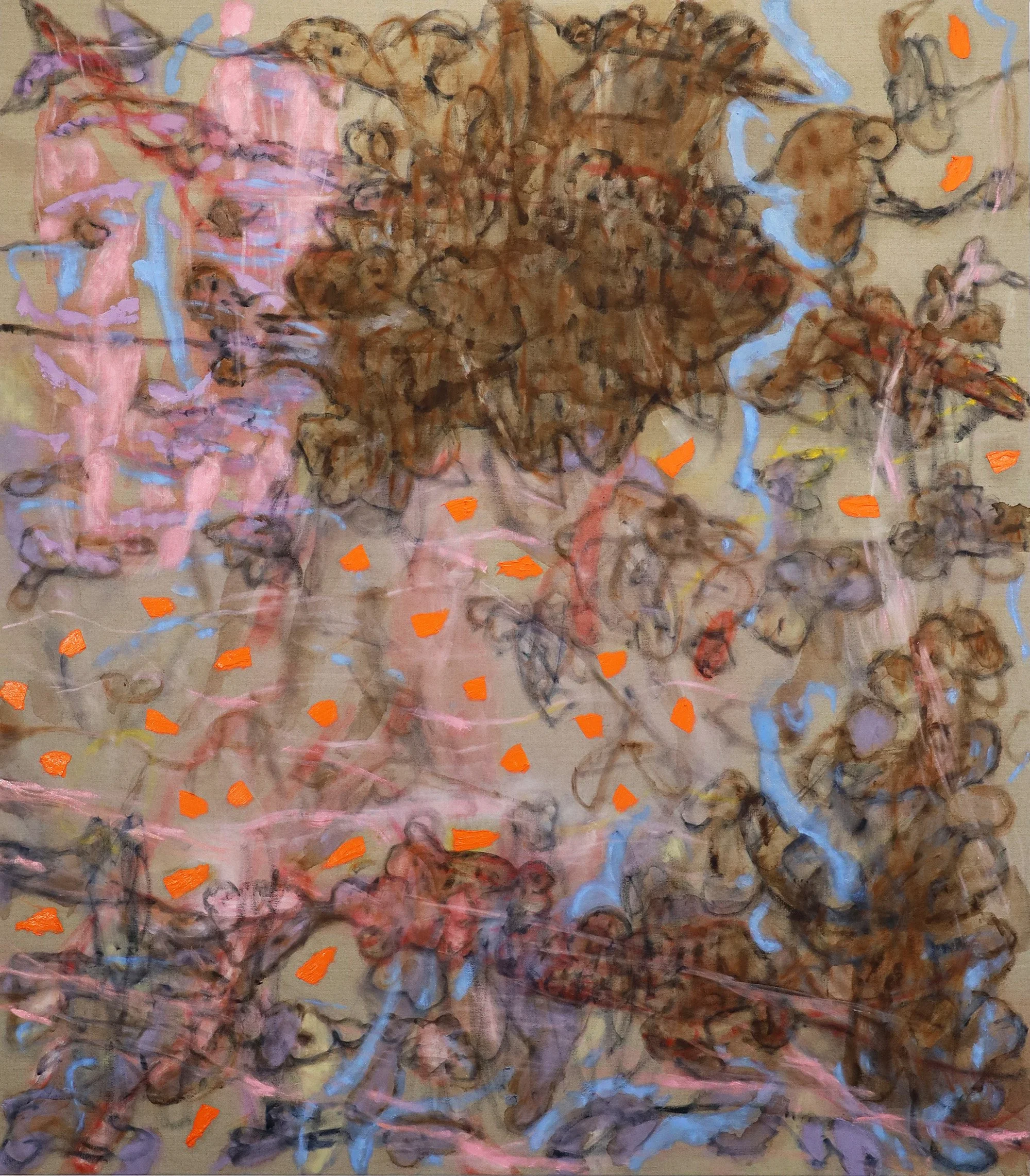 Awaiting, oil on linen, 110cm x 125cm (holding image)