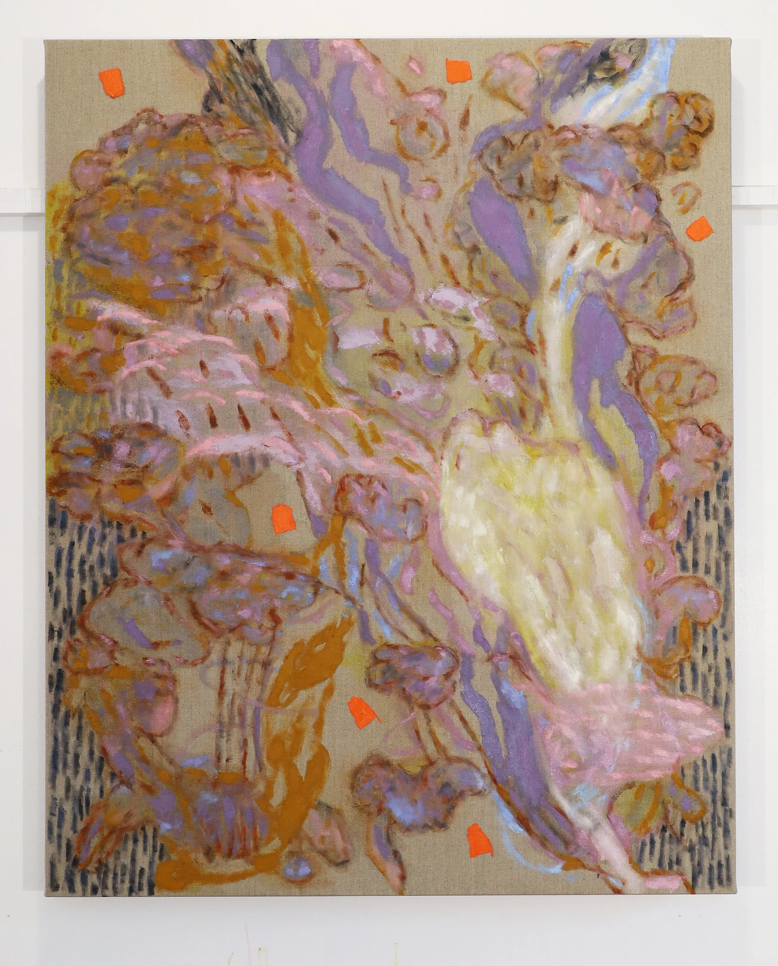 Work in progress. Midi a Quatorze Heures, oil on linen, 80cm x 100cm