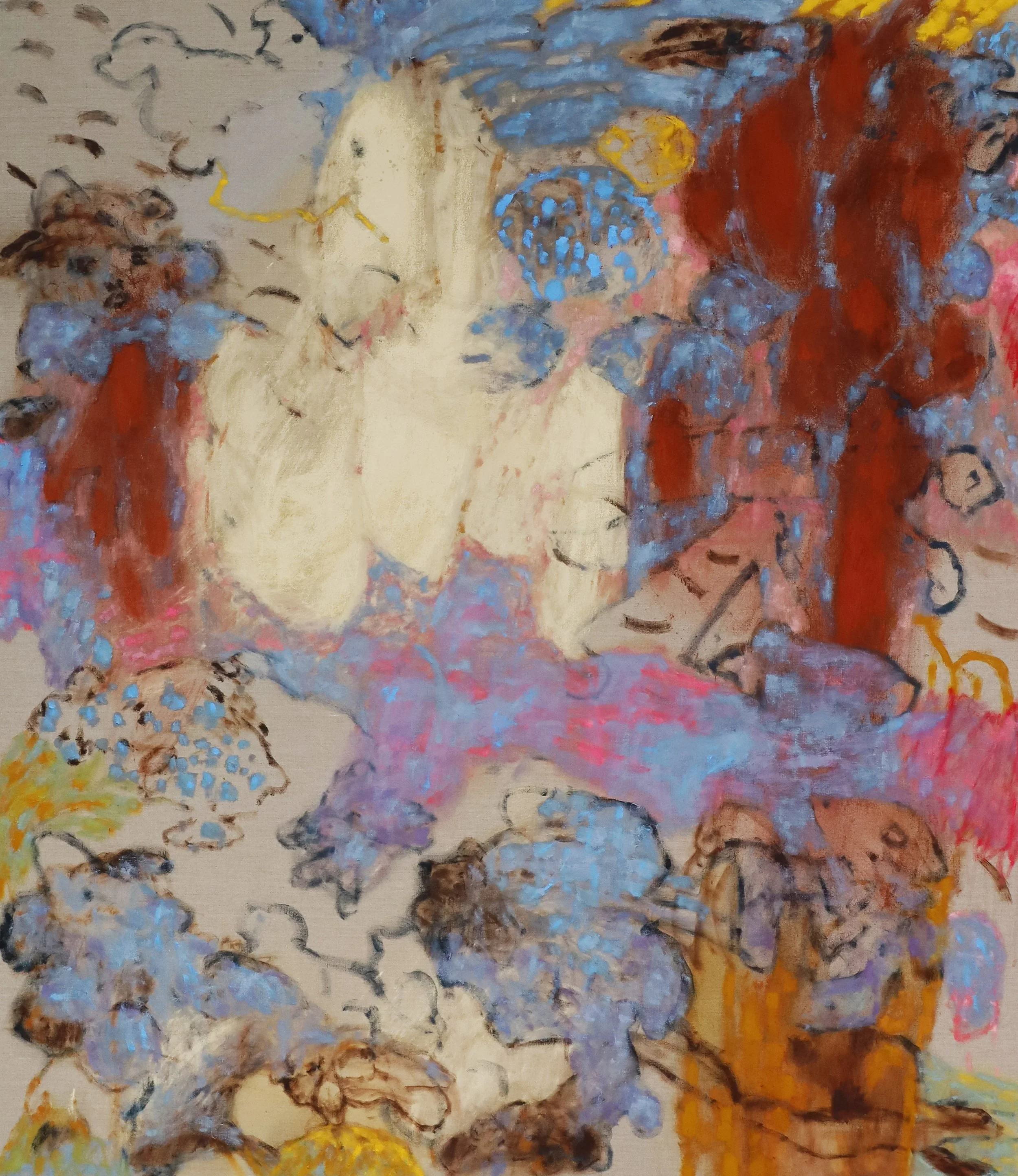 Padua IV; oil, acrylic and pigments on linen, 130cm x 150cm