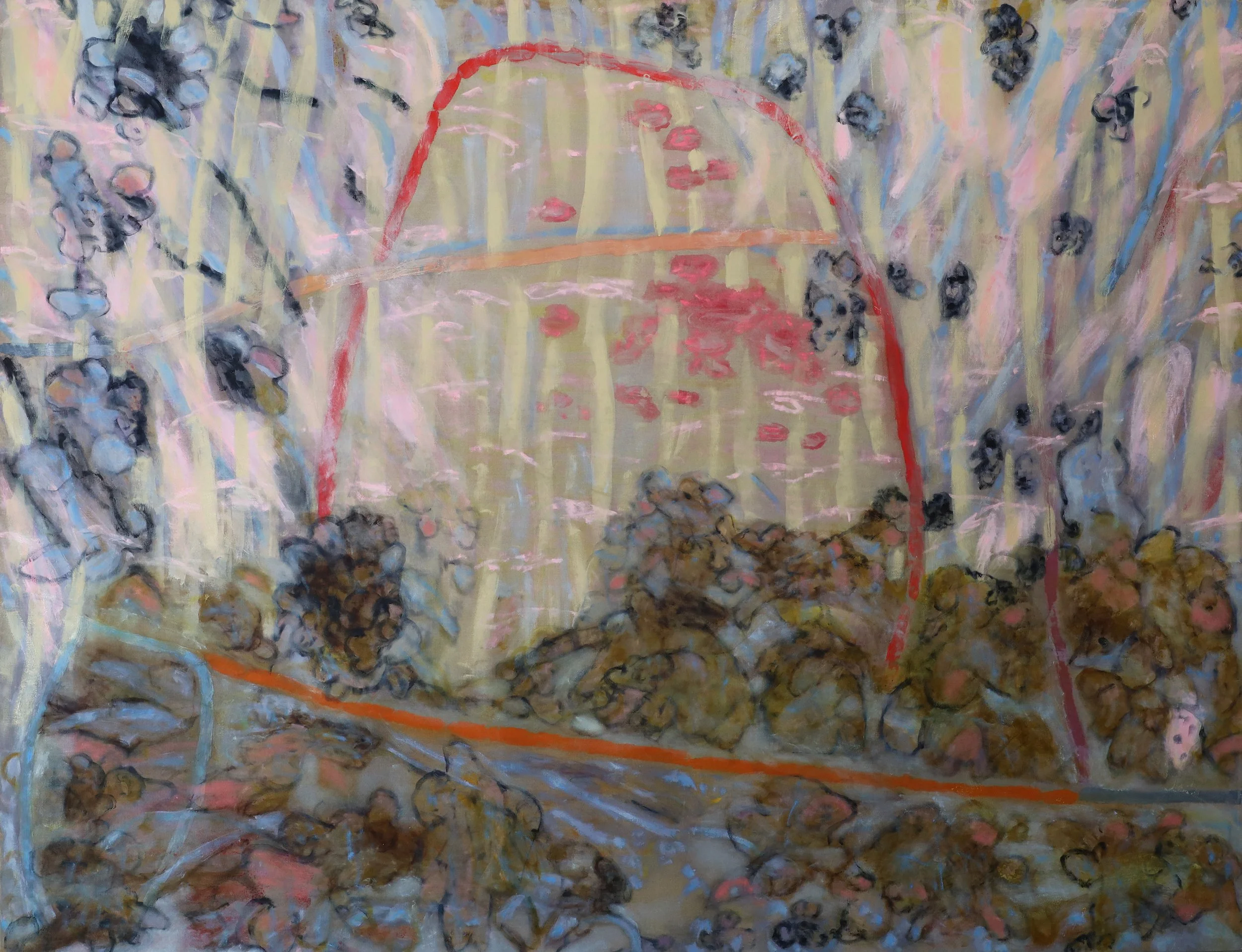 Arkle Bay, oil on linen, 220cm x 170cm (holding image)