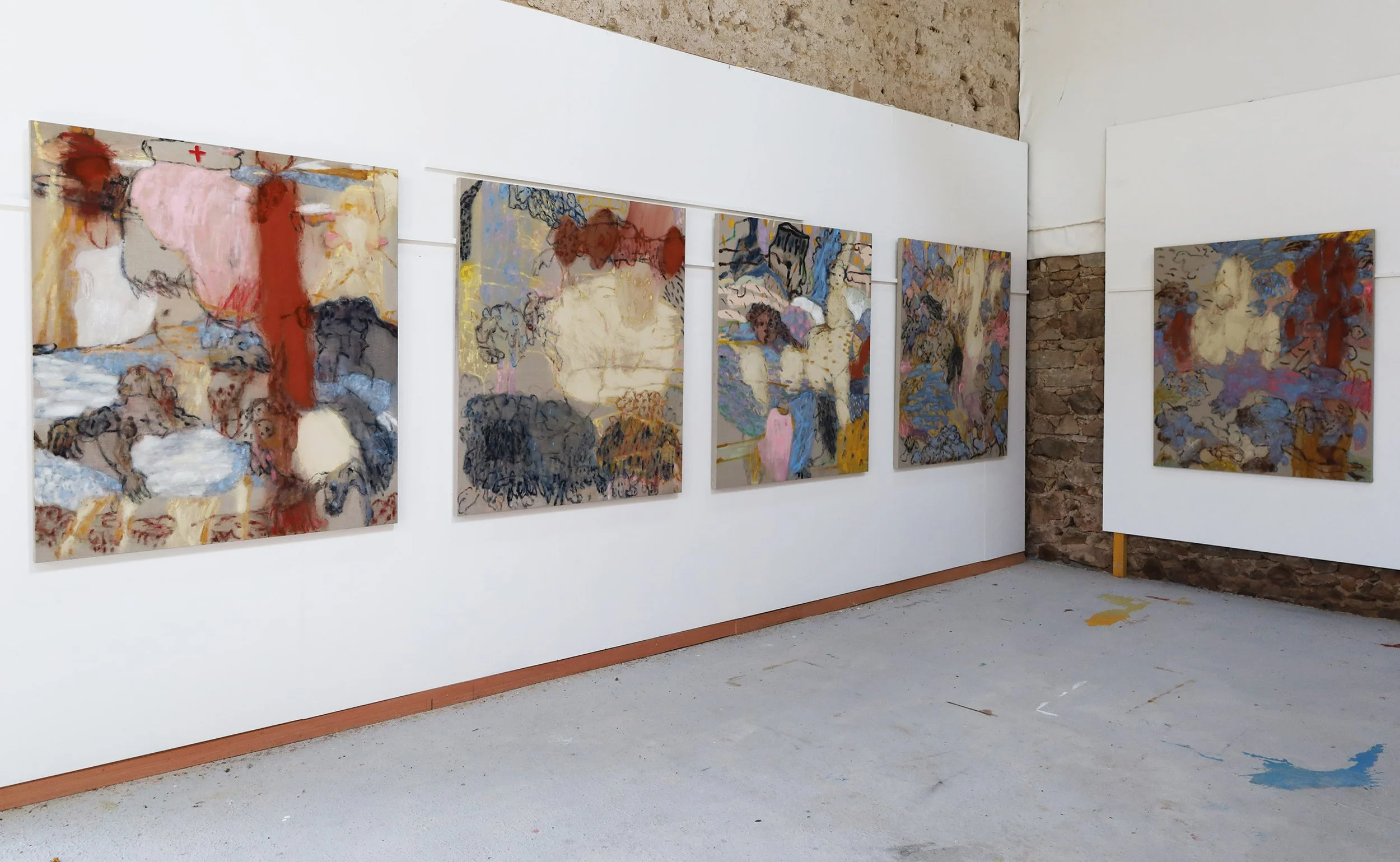 Padua Series, all oil, acrylic and pigments on linen, 130cm x 150cm
