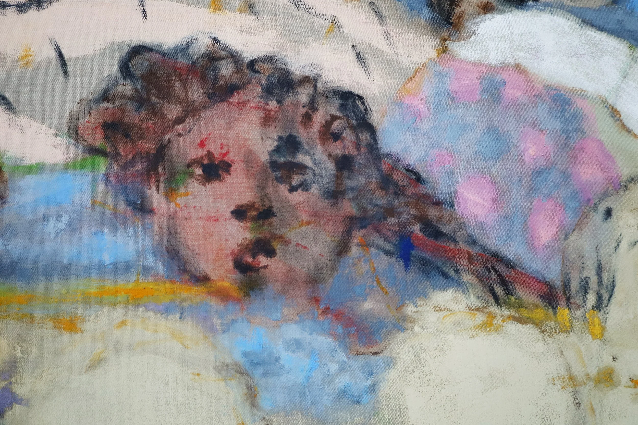 Detail of Padua II, oil, acrylic and pigments on linen, 130cm x 150cm