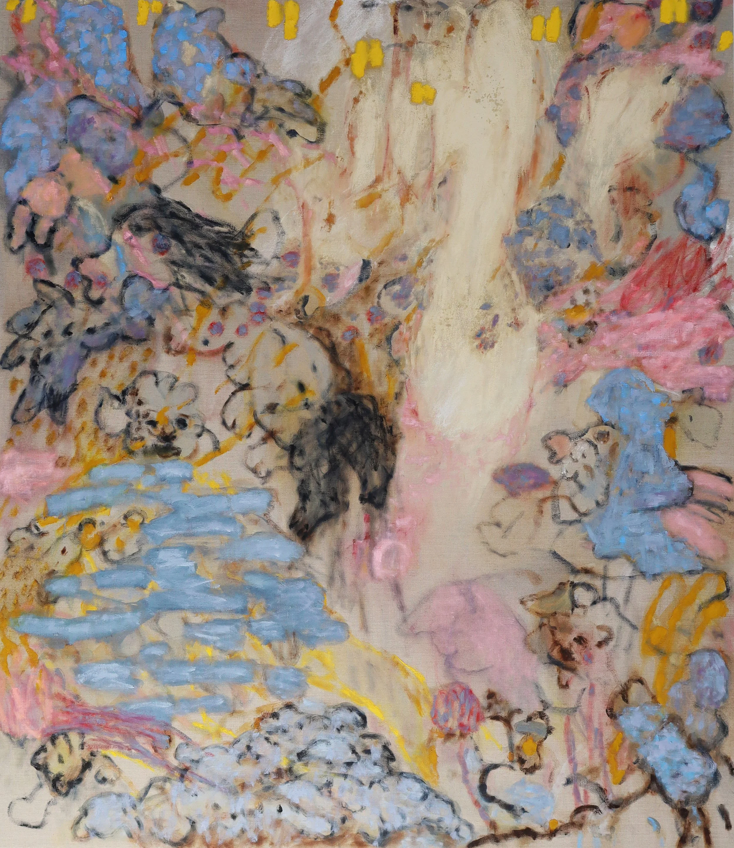 Padua III; oil, acrylic and pigments on linen, 130cm x 150cm