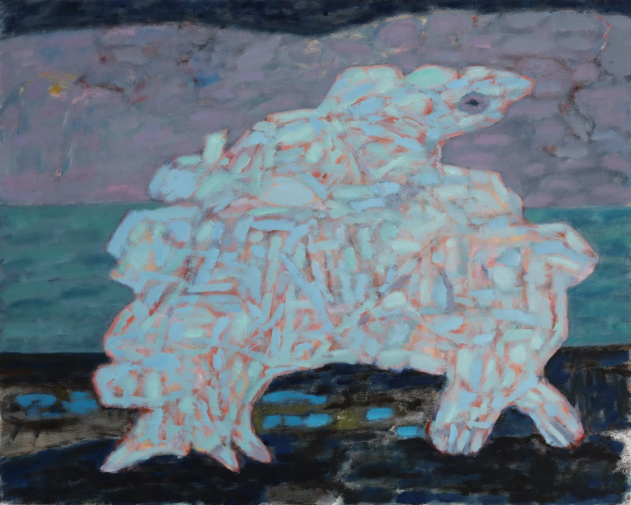 Out Hunting for Teeth, oil on canvas, 81cm x 65cm