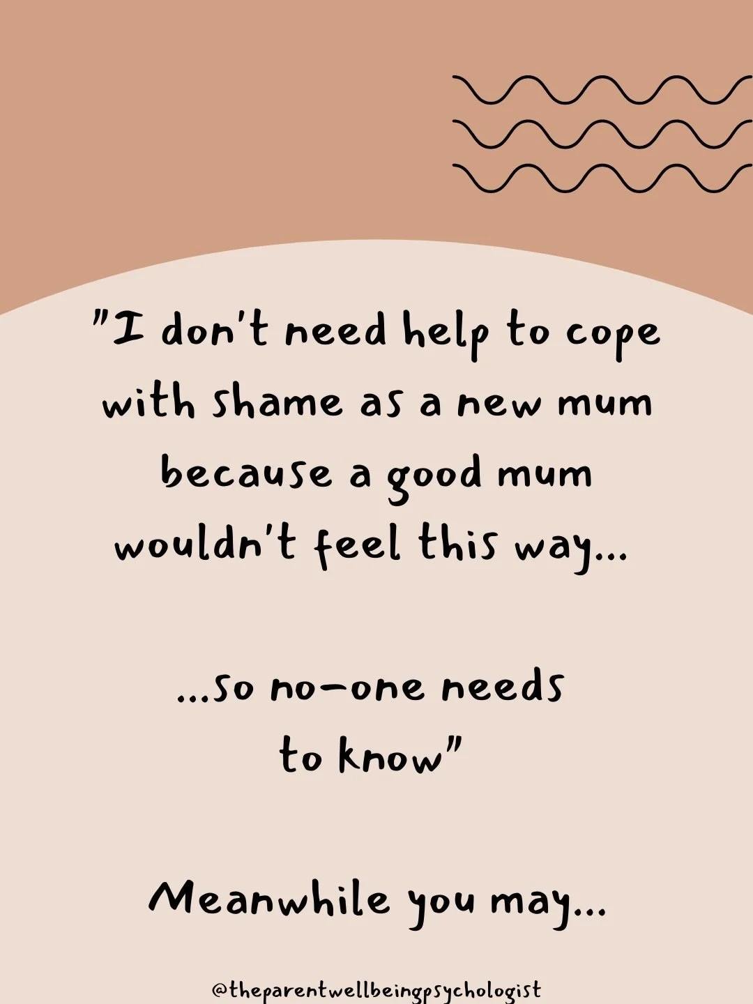 &ldquo;I don&rsquo;t need help to cope with shame as a new mum because a good mum wouldn&rsquo;t feel this way. So no-one needs to know...&rdquo;

Meanwhile, you might be: 

📱 telling ChatGPT every worry you have about how you are as a mother and ho