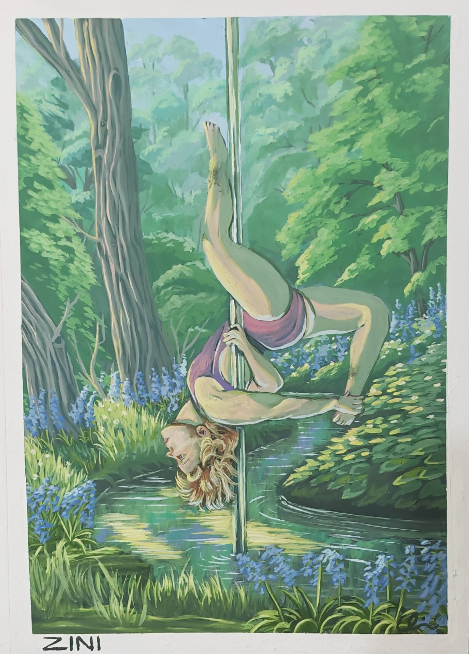 'Forest Dancer'
Gouche on A4 Mixed Media Board 
2026
