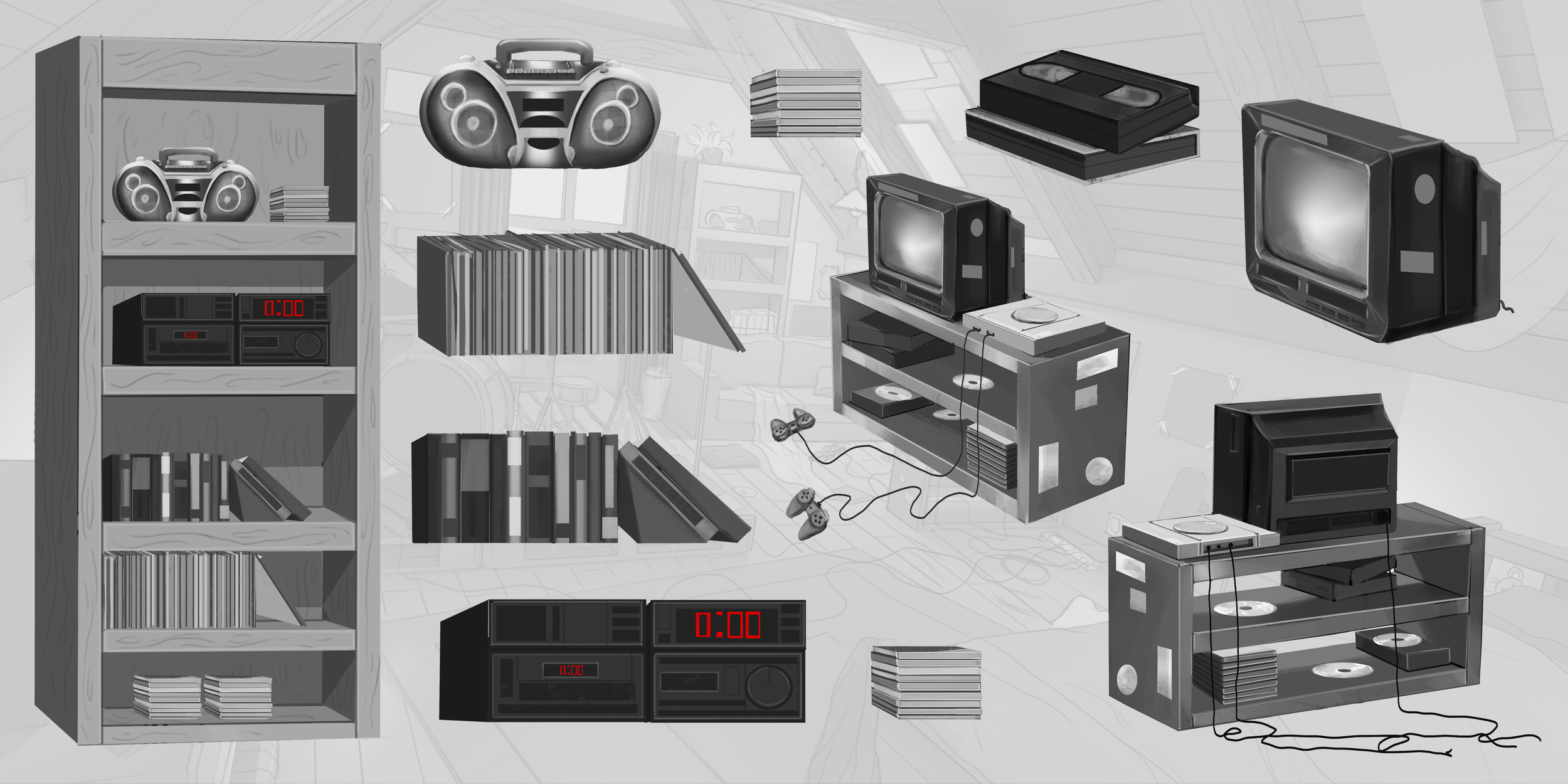 asset sketches