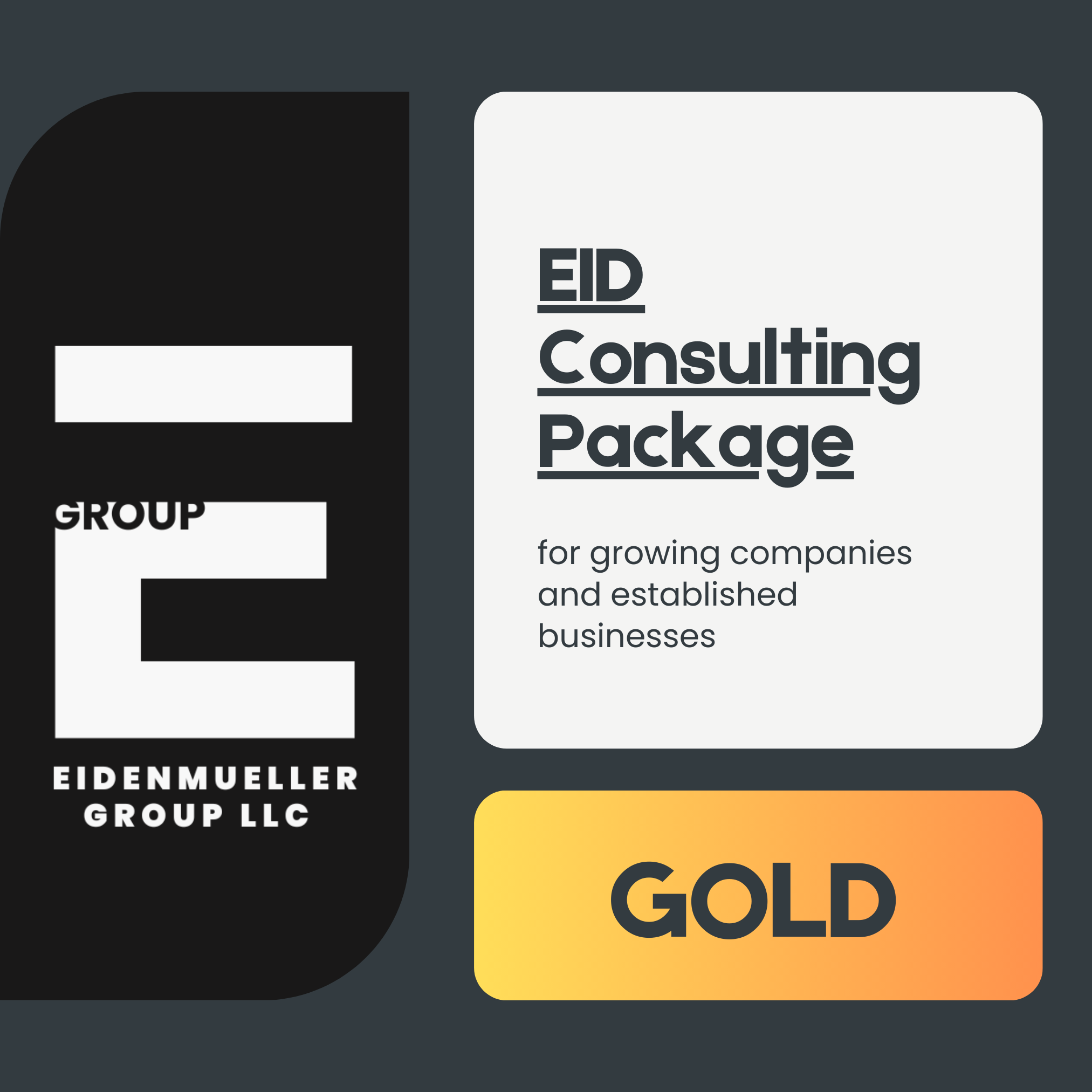 EID Consulting Gold Package – USD 2,500 / Month