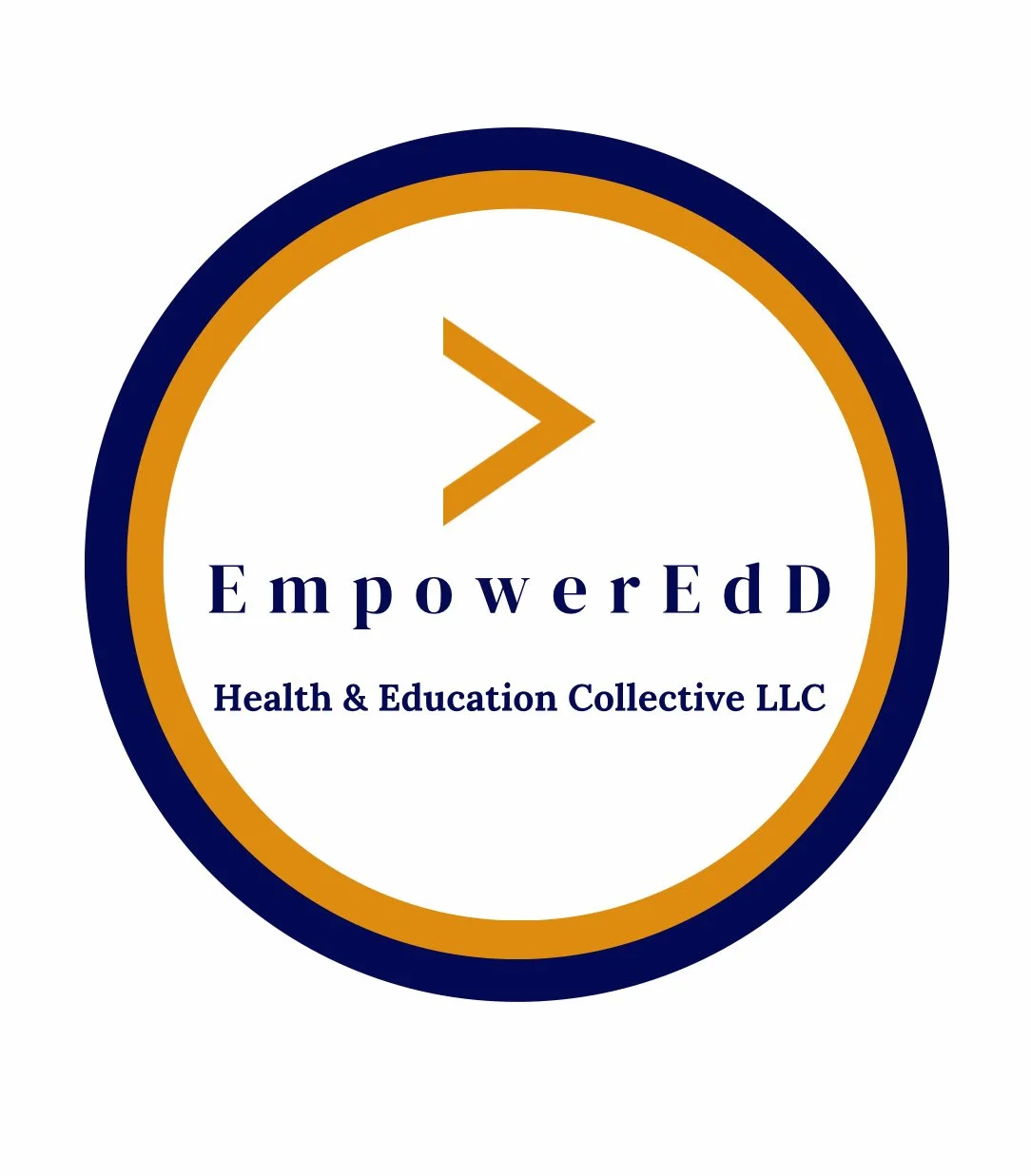 Logo with clock face and an arrow pointing to the right, text reads 'EmpowerEd, Health & Education Collective LLC'.