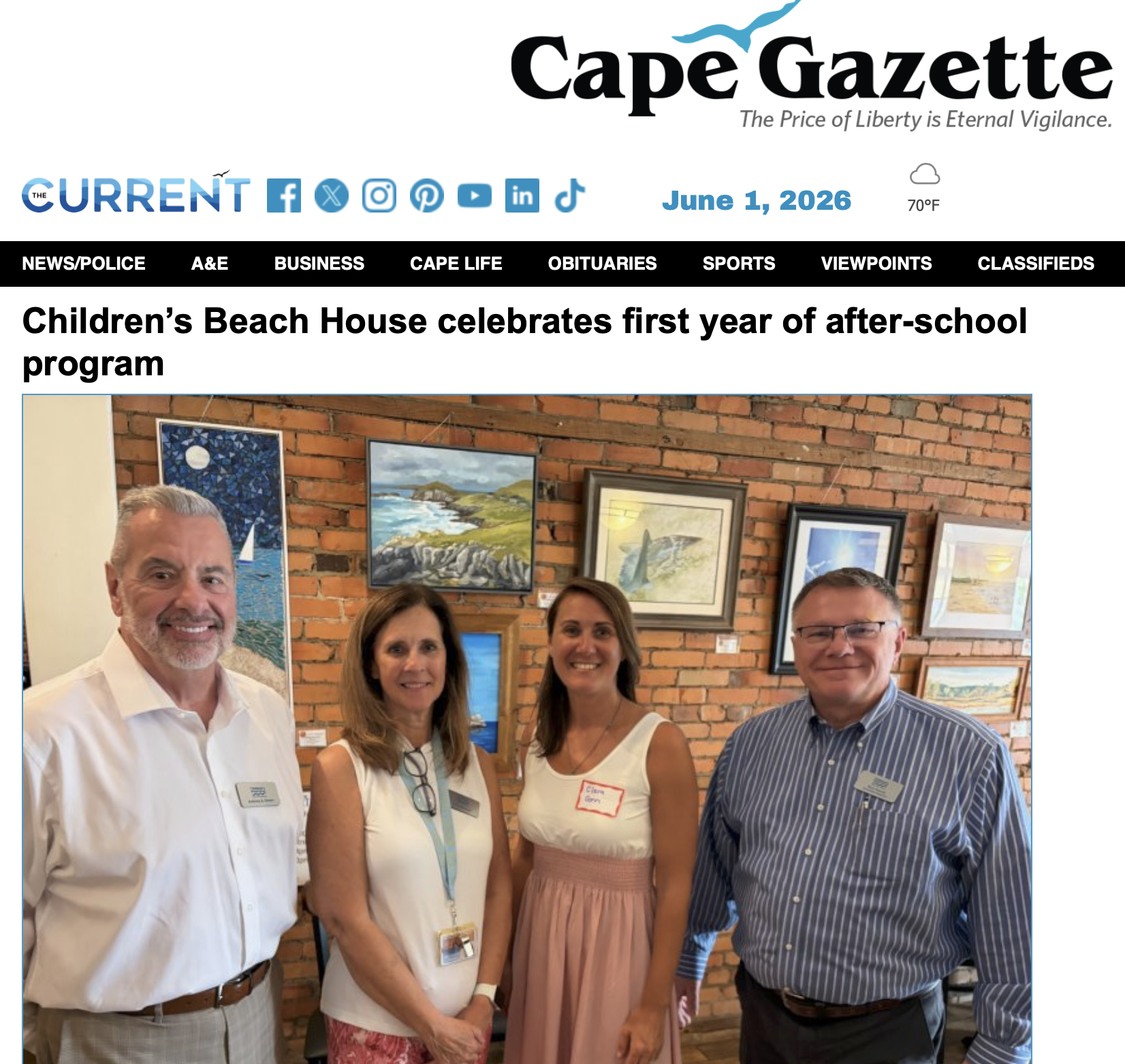 Children’s Beach House celebrates first year of after-school program