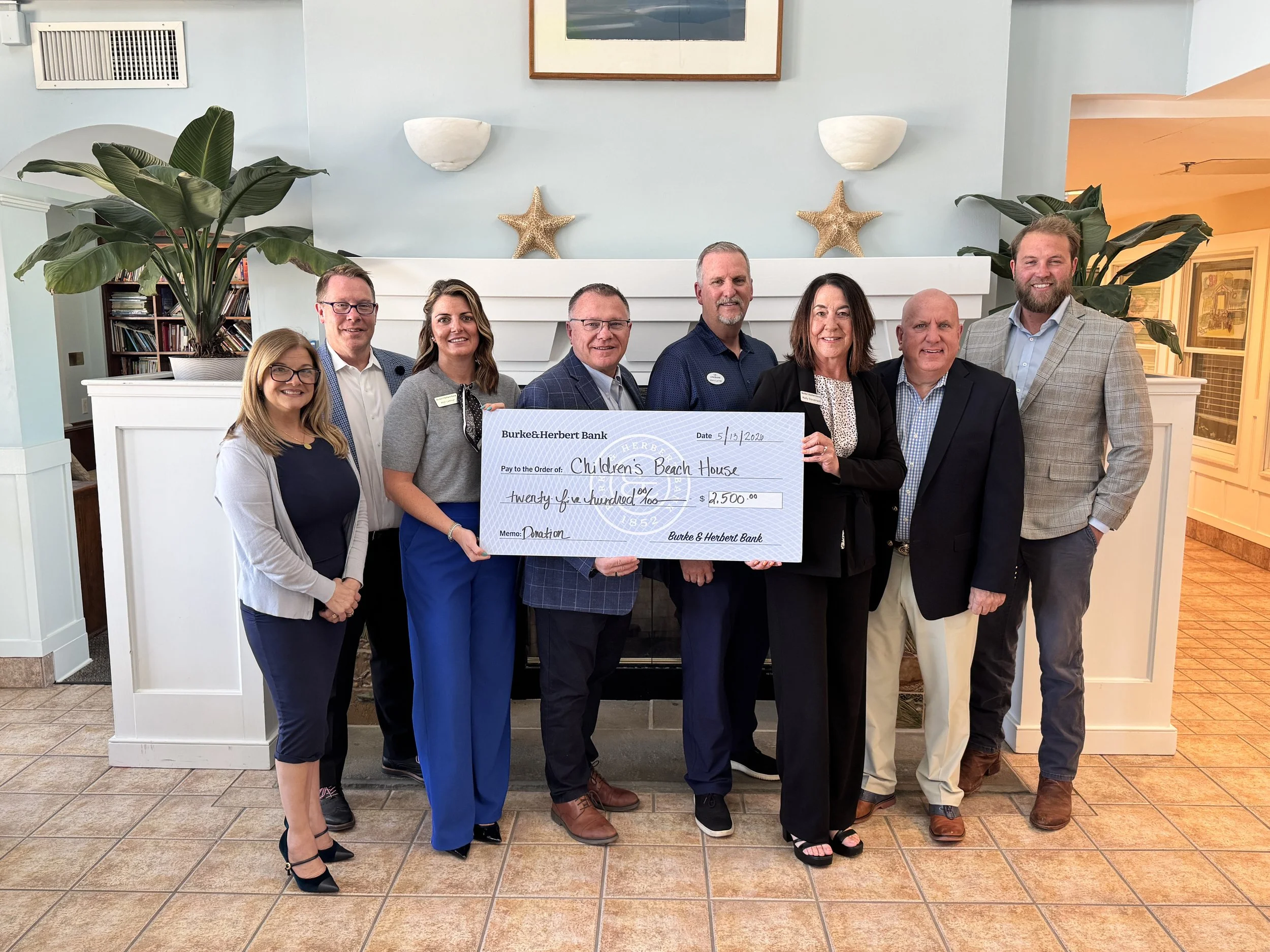 Burke &amp; Herbert Bank Donates $2,500 to Children’s Beach House