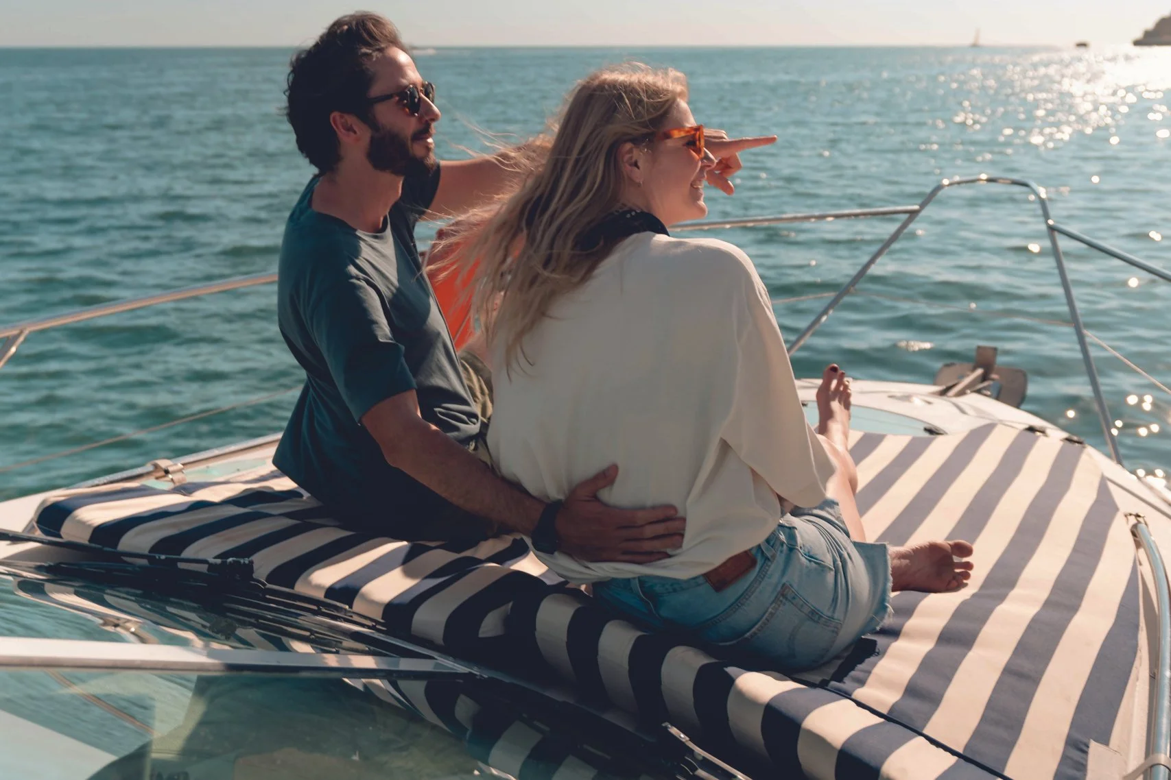 The Magic Moments boat at sea