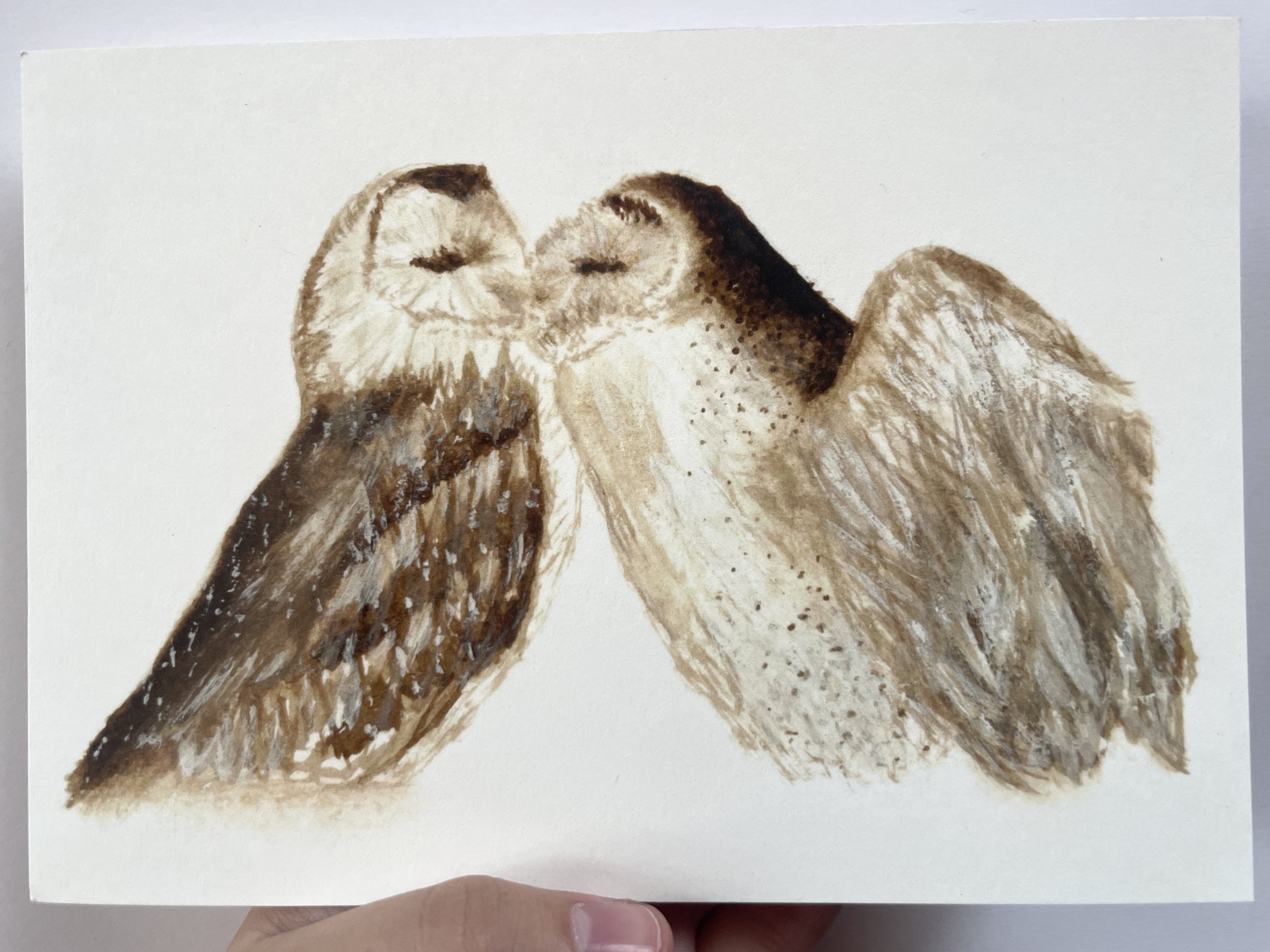 Owl 'Peck' Print (5"x7")