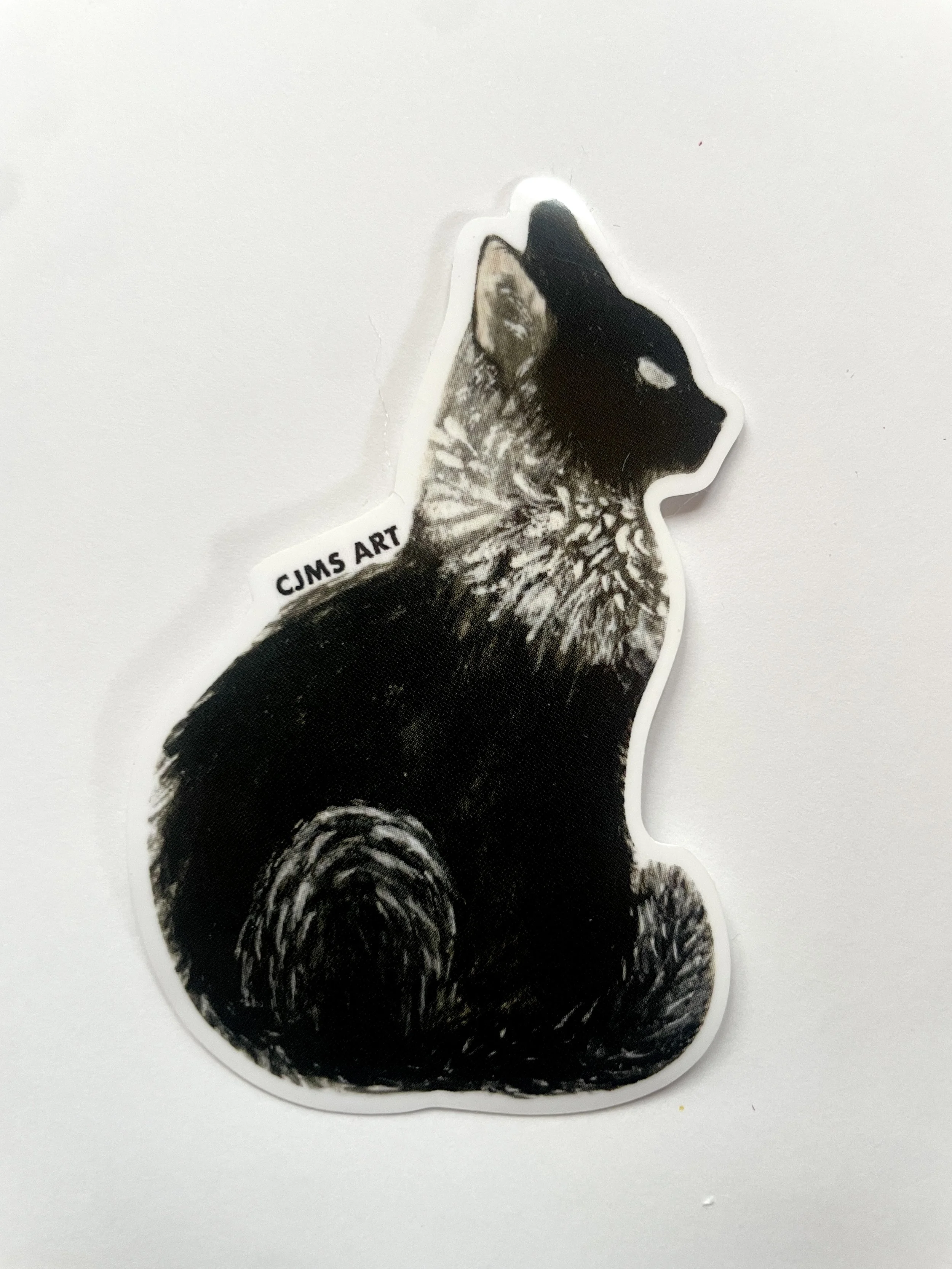 Black Cat Sticker (3")